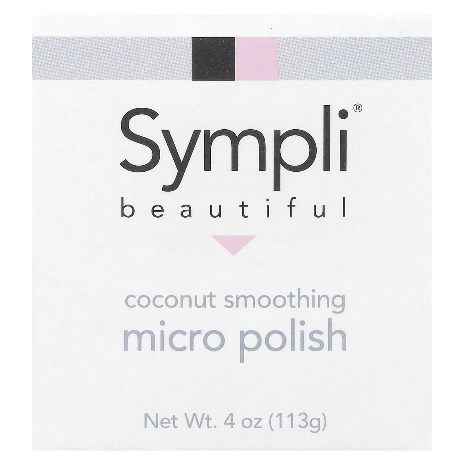 Sympli Beautiful, кокосовый скраб для гладкости кожи, 113 г (4 унции)