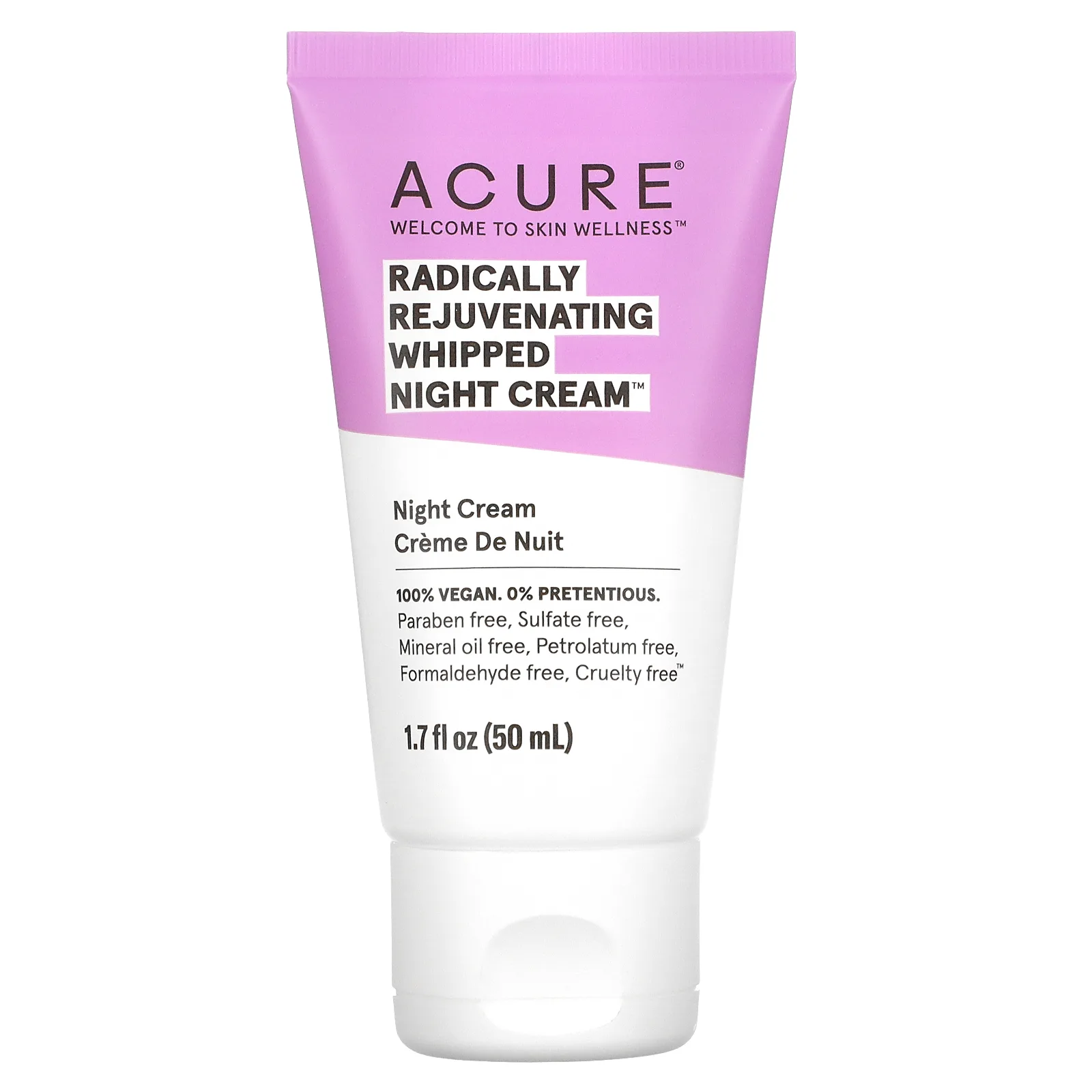 ACURE, Radically Rejuvenating, ночной крем с консистенцией взбитых сливок, 50 мл (1,7 жидк. унции)