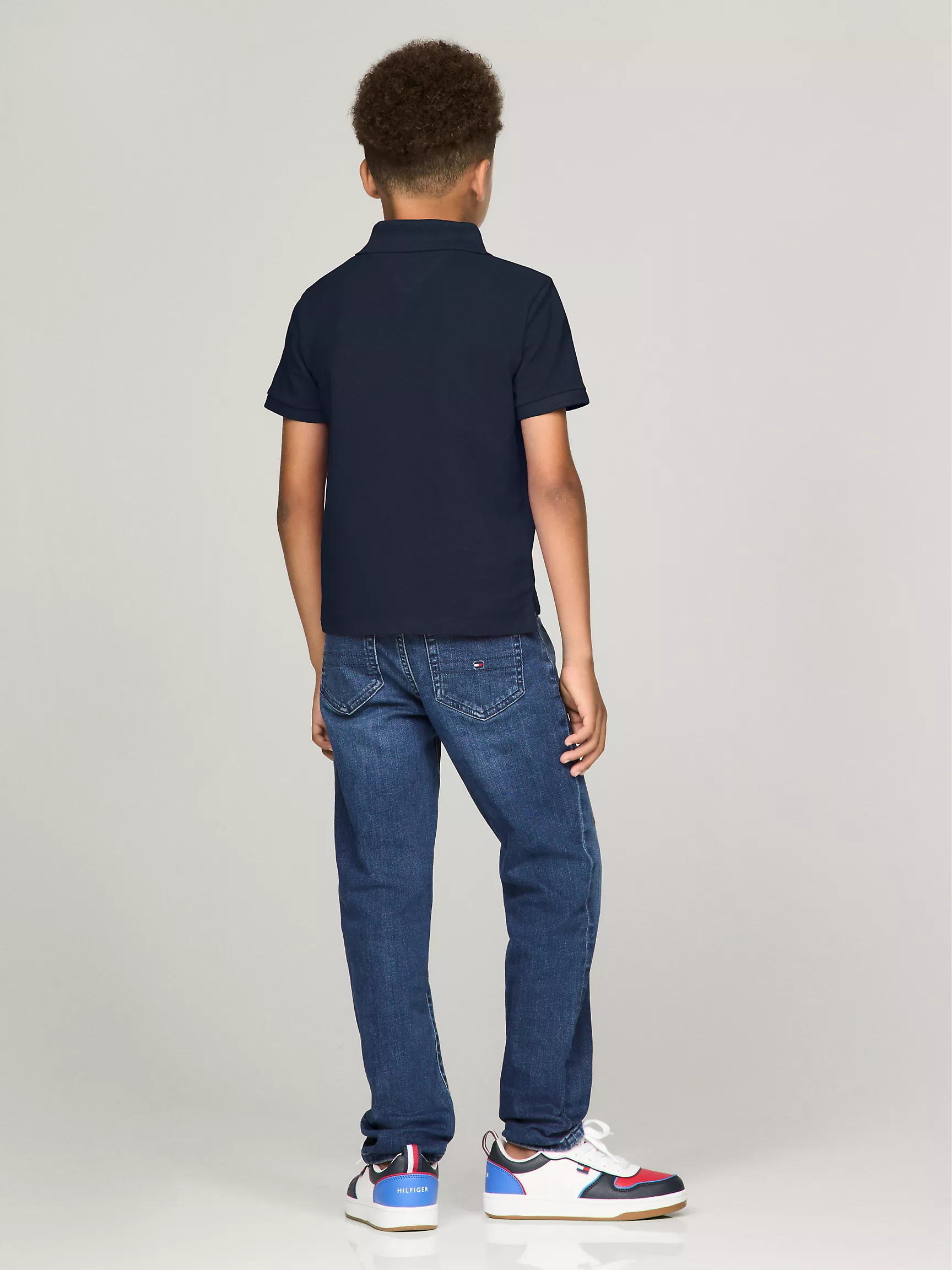 Рубашка-поло для мальчиков Tommy Hilfiger, Детское поло с короткими рукавами и логотипом Script 85