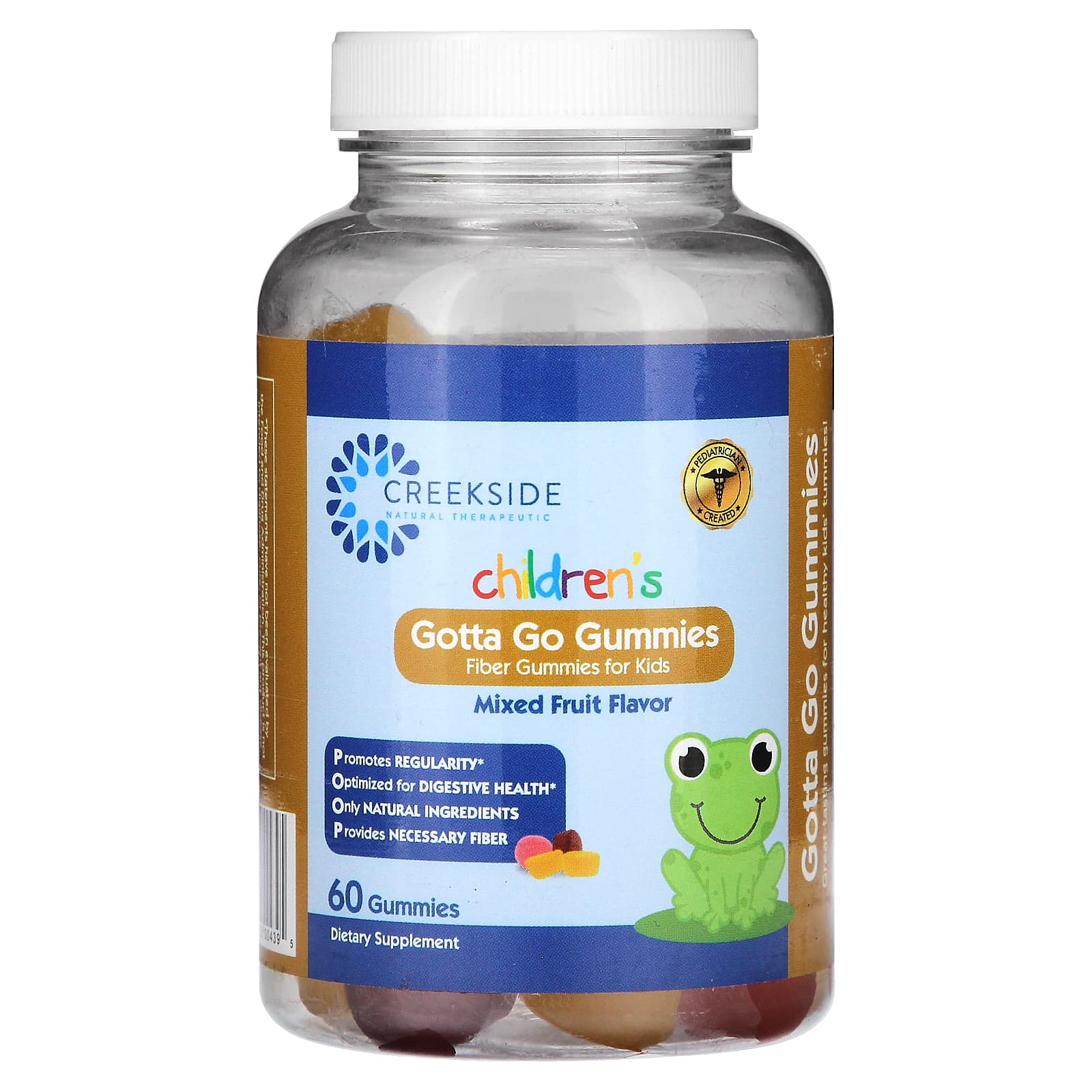 Creekside Natural Therapeutics, детские жевательные таблетки Getta Go, со вкусом фруктового ассорти, 60 шт.