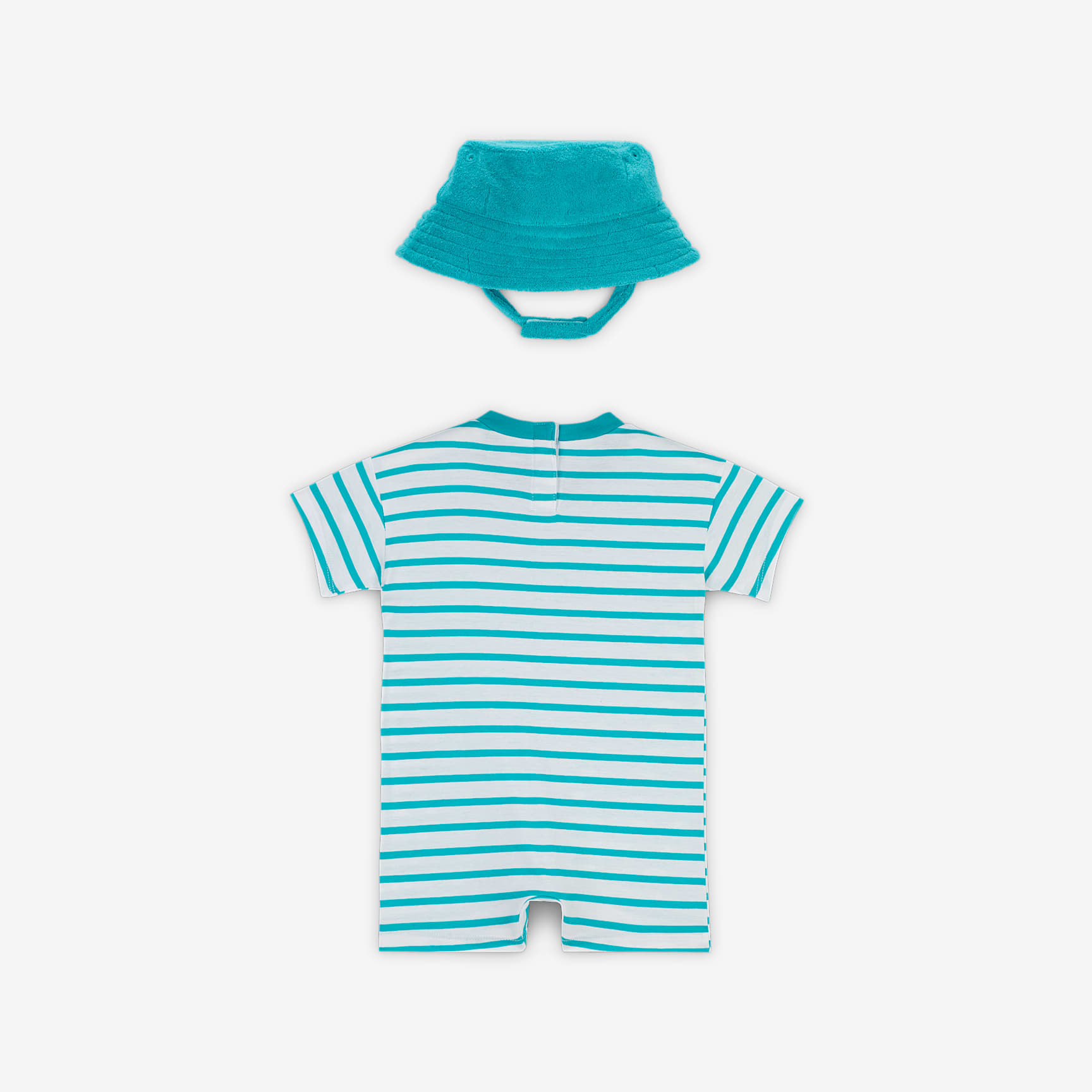 Nike Baby Short Sleeve Romper with Bucket Hat