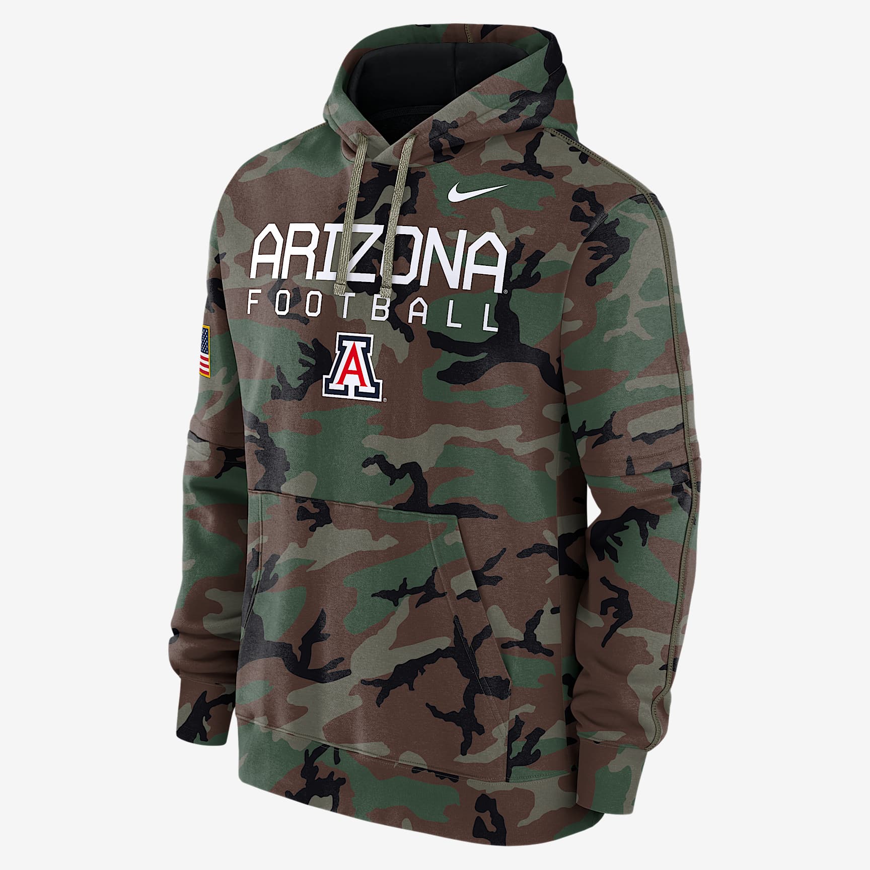 Arizona Wildcats Military Appreciation Club Men’s Nike College Pullover Hoodie