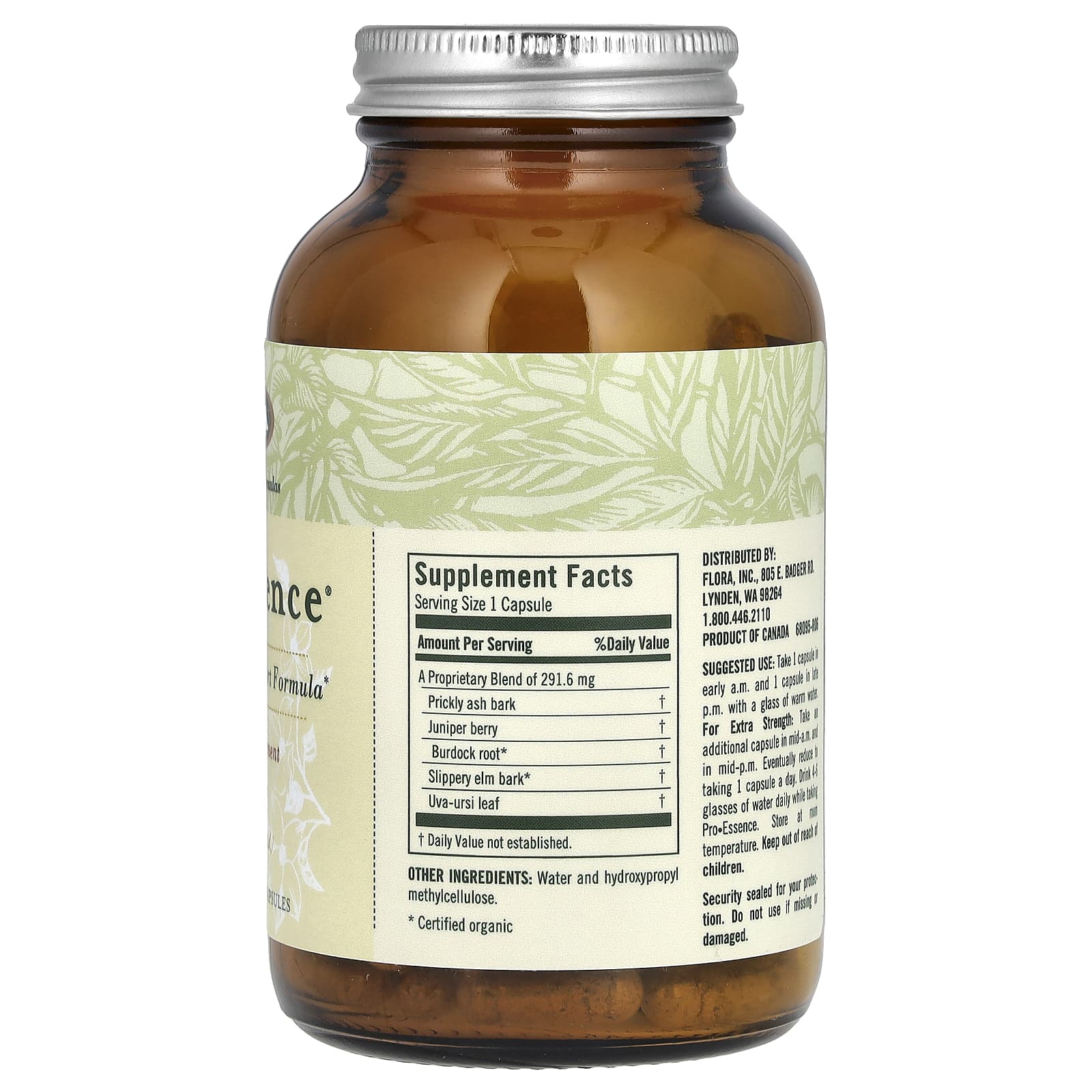 Flora, Pro-Essence, 120 вегетарианских капсул