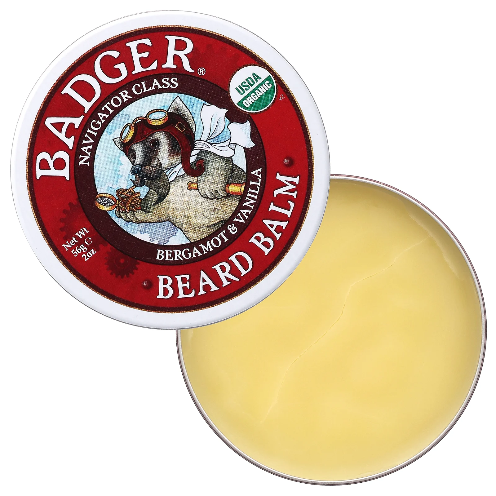 Badger Company, Навигатор Класс Для мужчин, Бальзам для бороды, 2 унции (56 г)