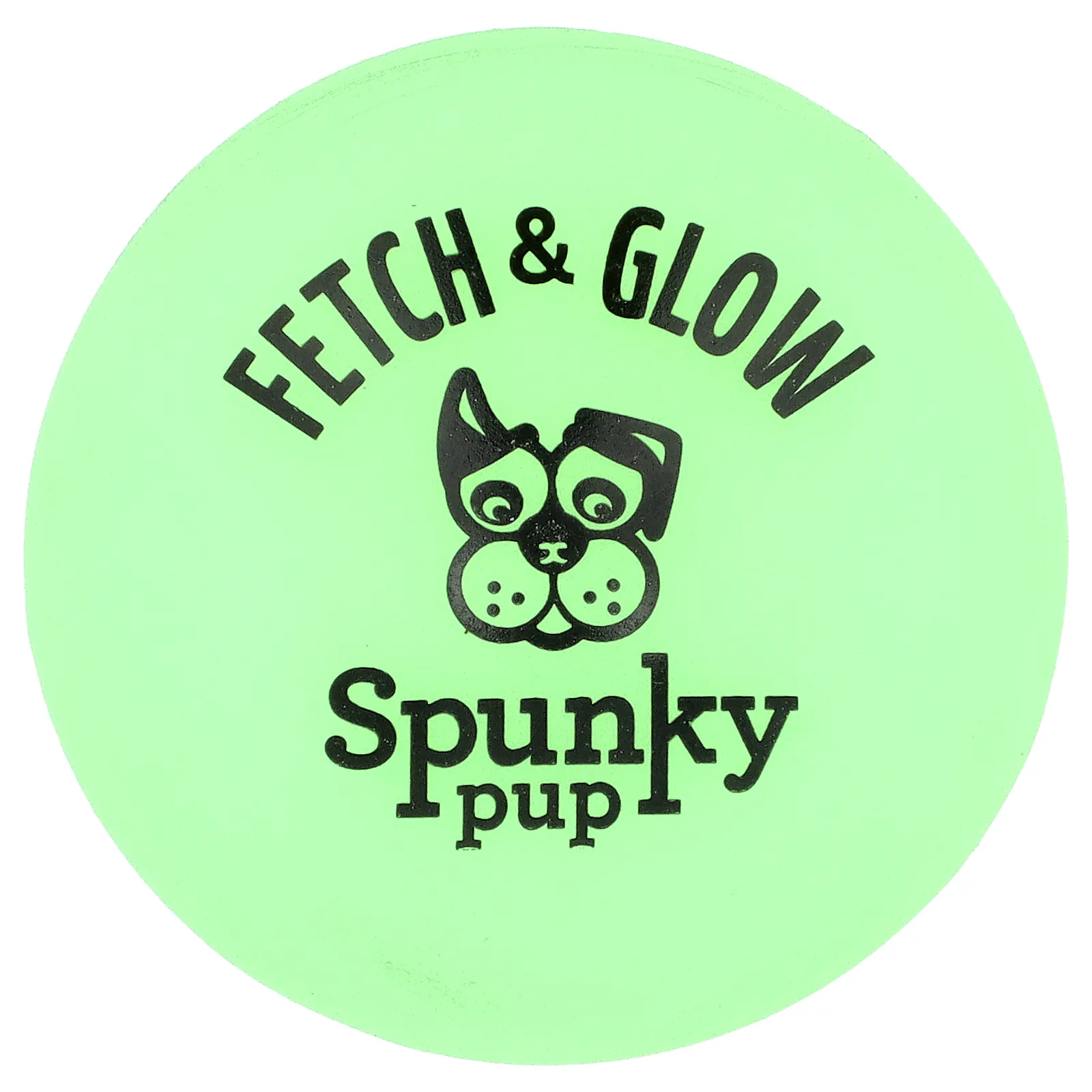 Spunky Pup, Fetch & Glow, шарик, средний, 1 шт.