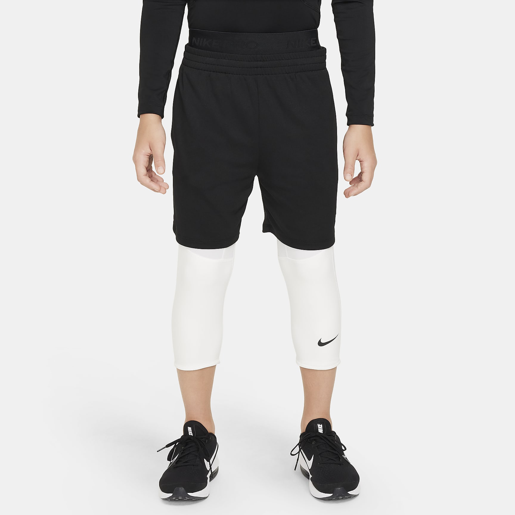 Nike Pro Big Kids' (Boys') Dri-FIT 3/4-Length Tights