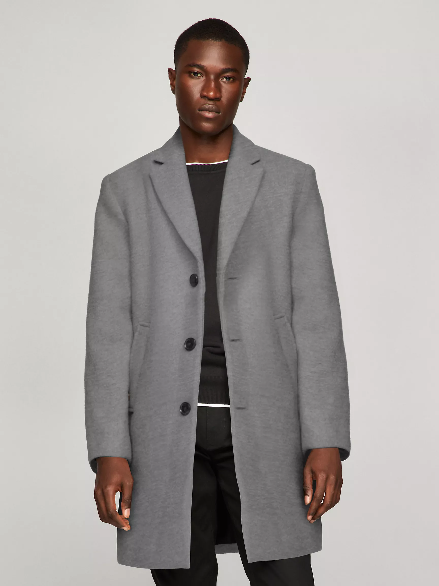 Мужское пальто Tommy Hilfiger, Повседневное пальто из шерстяной смеси