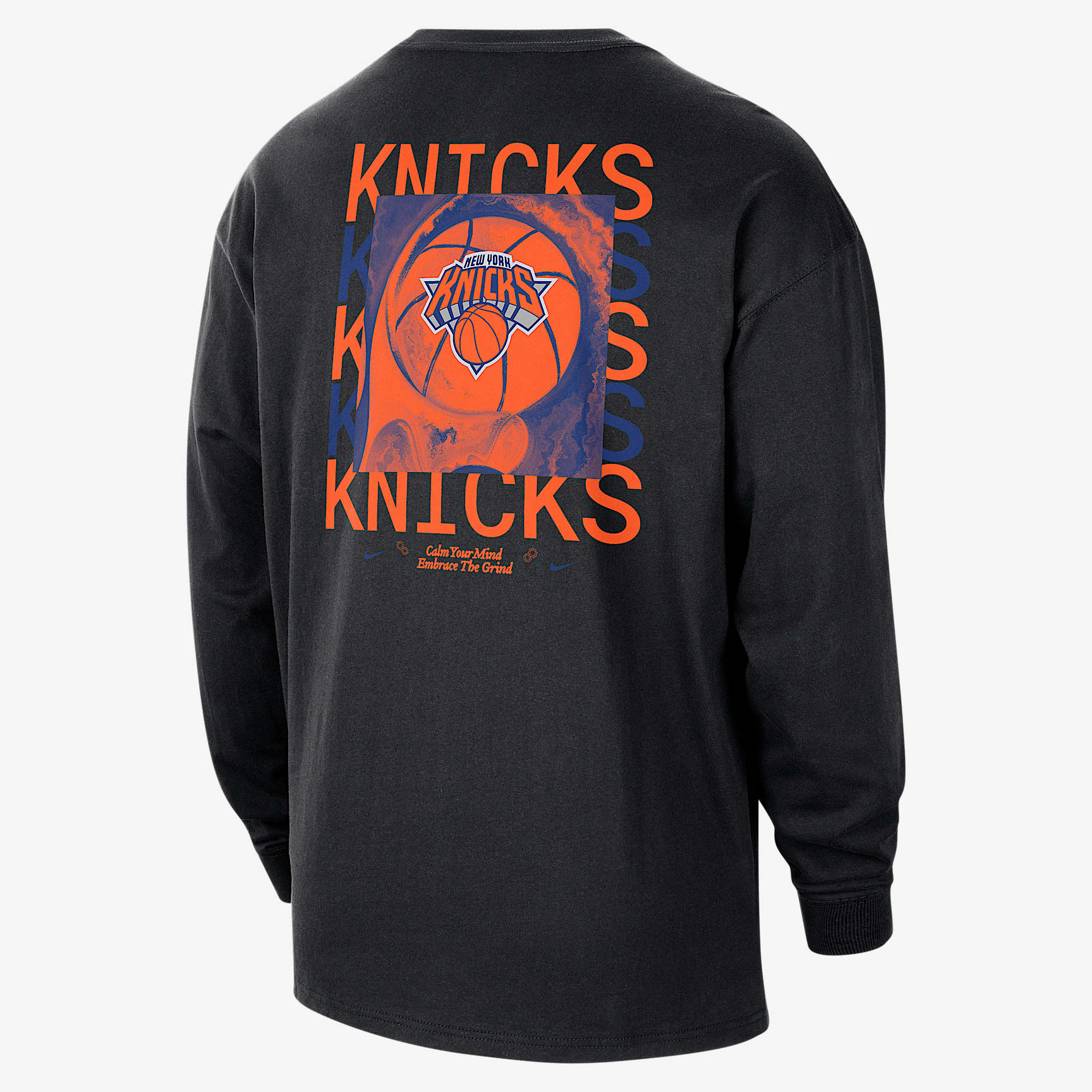 New York Knicks Courtside Men's Nike NBA Max90 Long-Sleeve T-Shirt