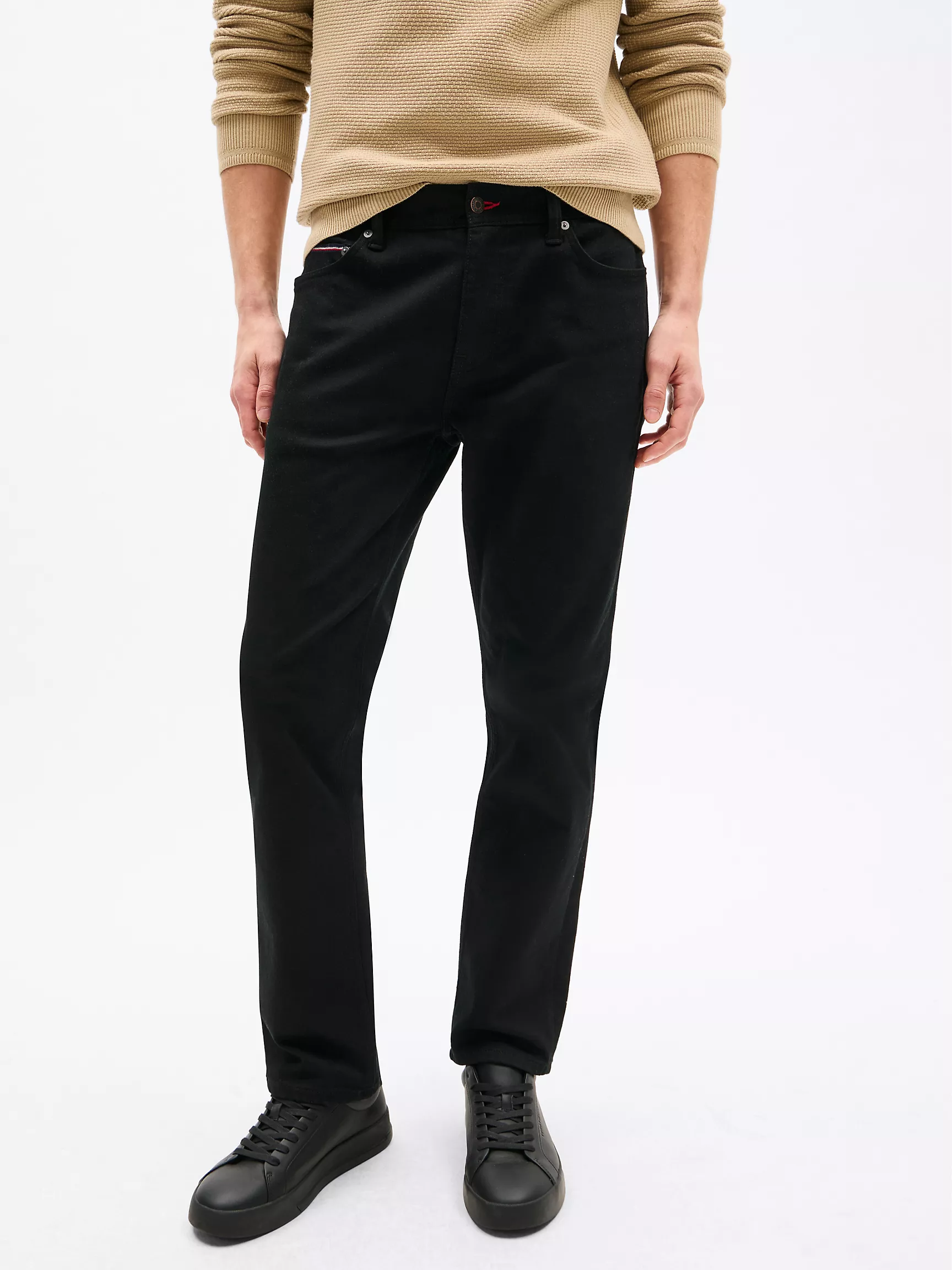 Мужские джинсы Tommy Hilfiger, Черные джинсы прямого кроя