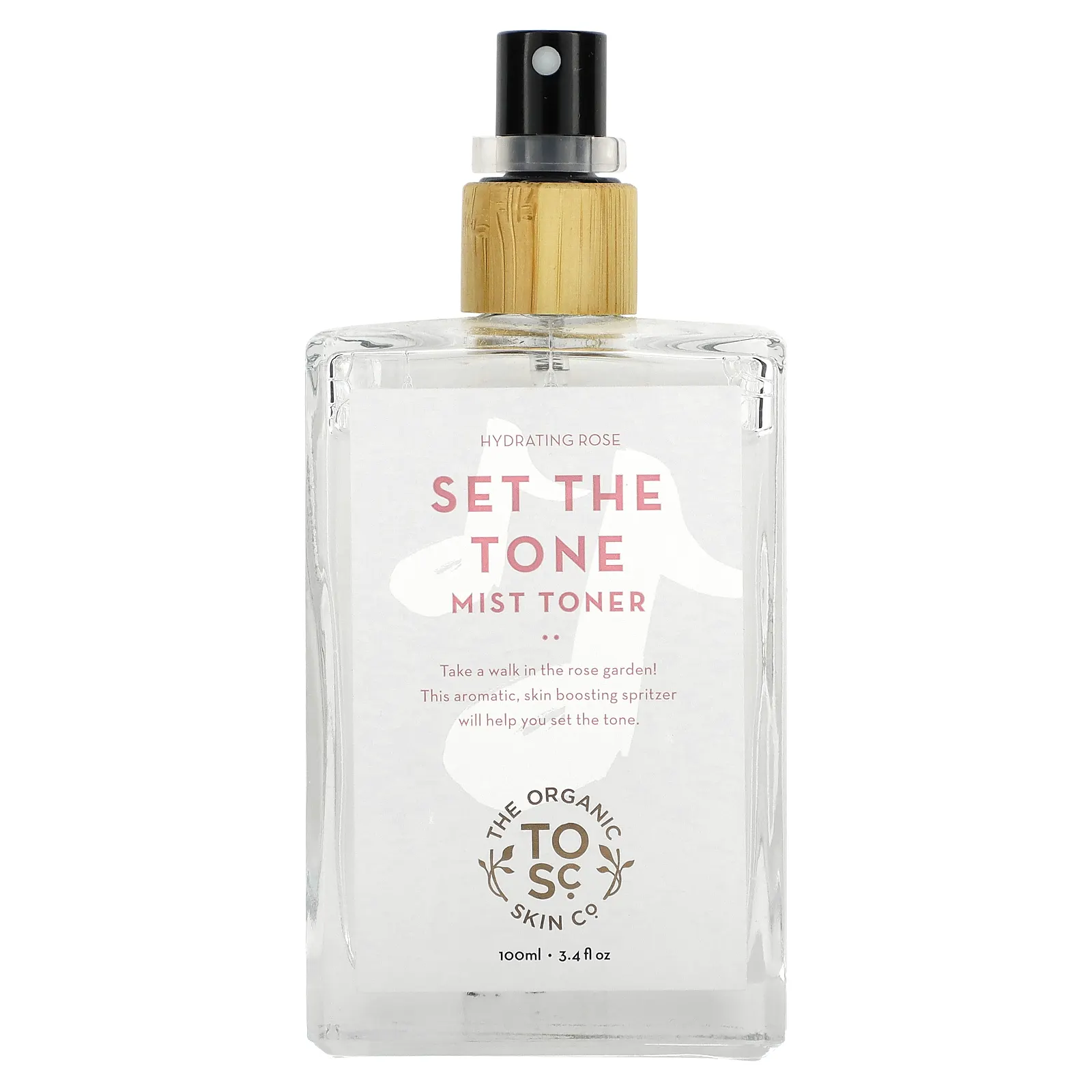 The Organic Skin Co., Set The Tone, тоник-спрей, увлажняющая роза, 100 мл (3,4 жидк. Унции)