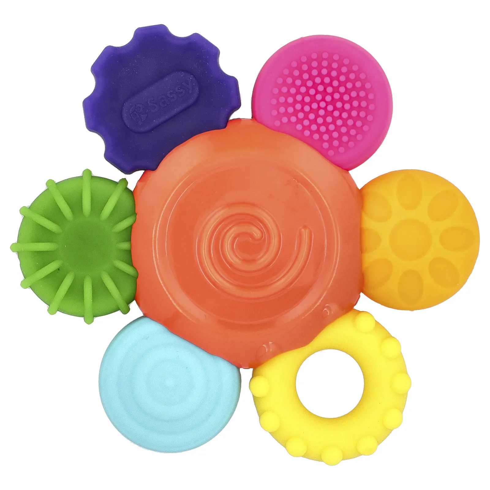 Sassy, Inspire The Senses, цветочная погремушка, для детей от 3 месяцев, 1 штука