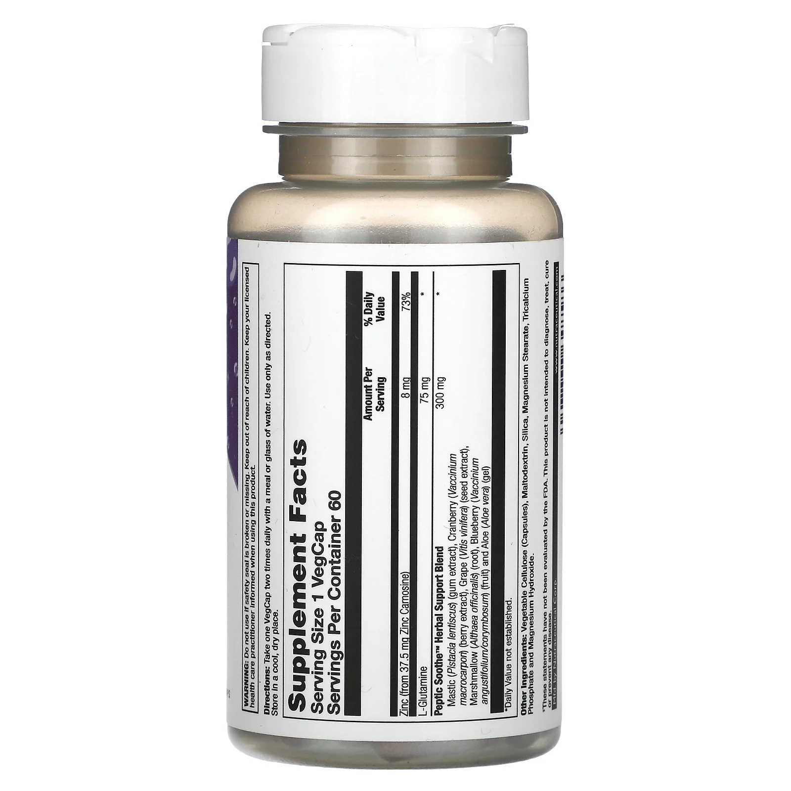 Natural Balance, Peptic Soothe, 60 растительных капсул