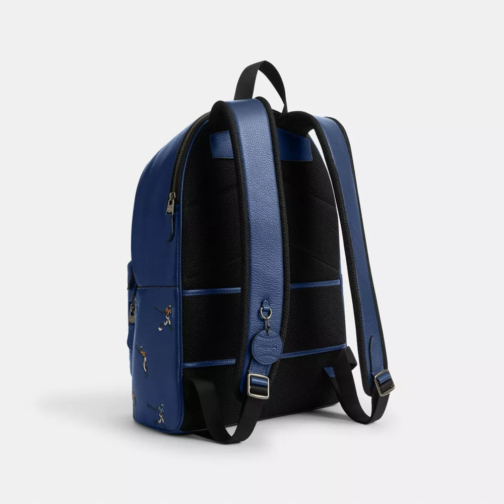 Рюкзак COACH West Backpack With Baseball Print