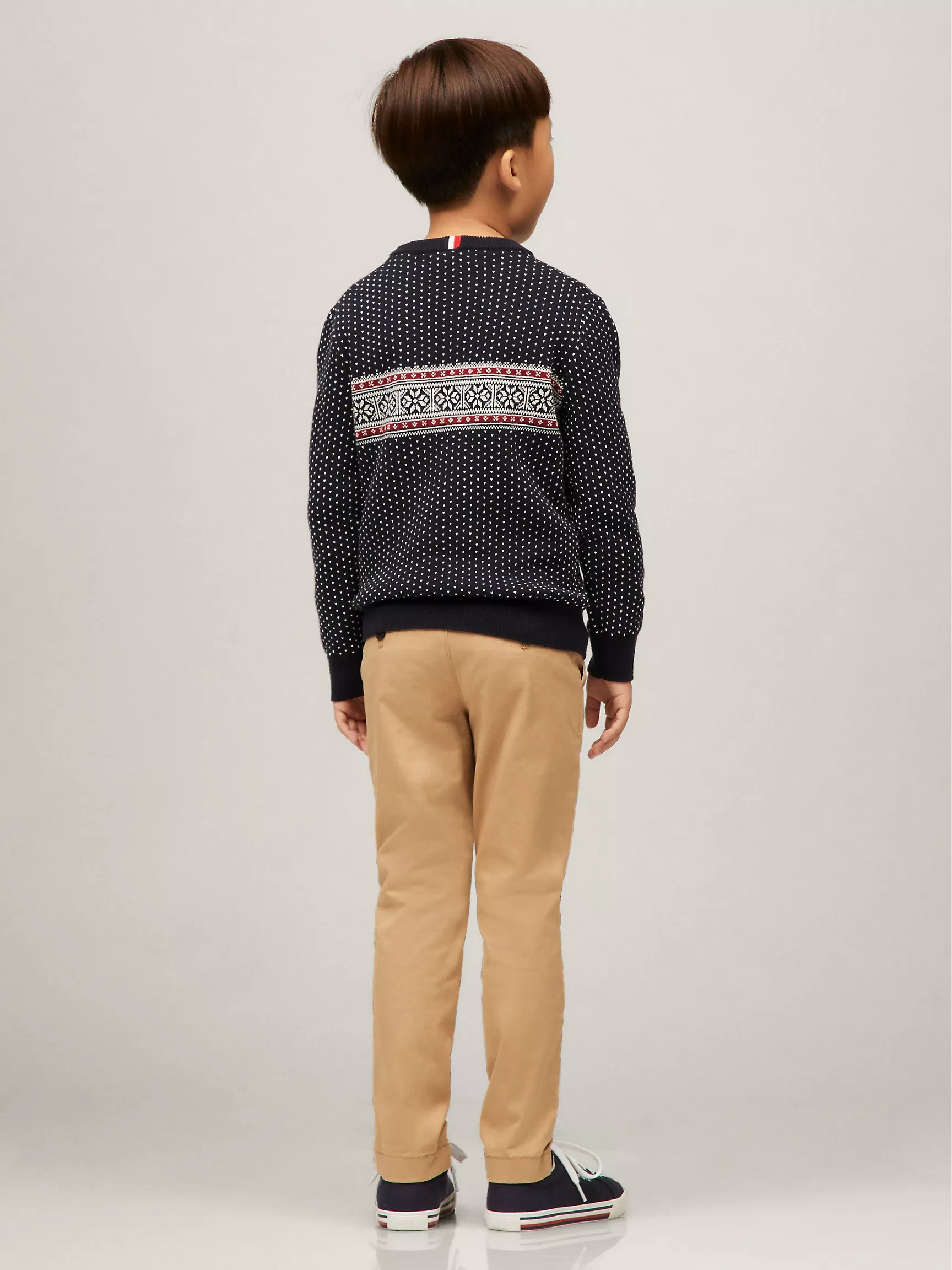 Свитер для мальчика Tommy Hilfiger, Детский свитер с узором Fair Isle со снежинками