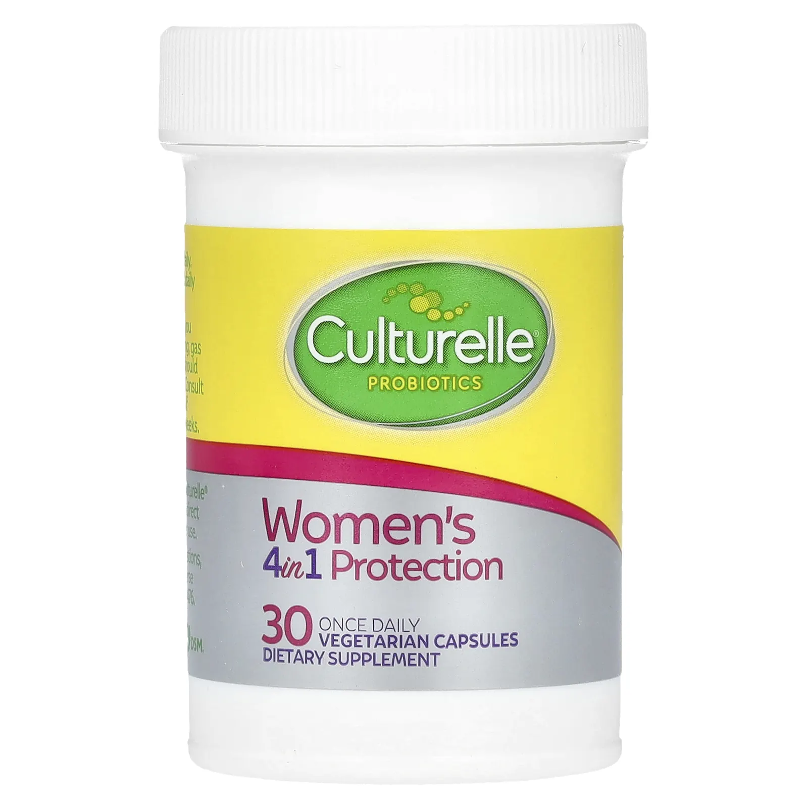 Culturelle, пробиотики, здоровый баланс для женщин, 30 вегетарианских капсул для ежедневного одноразового приема