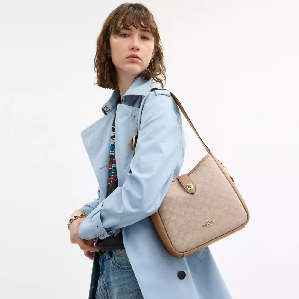 Сумка COACH Hadley Convertible Crossbody Bag With Signature Canvas