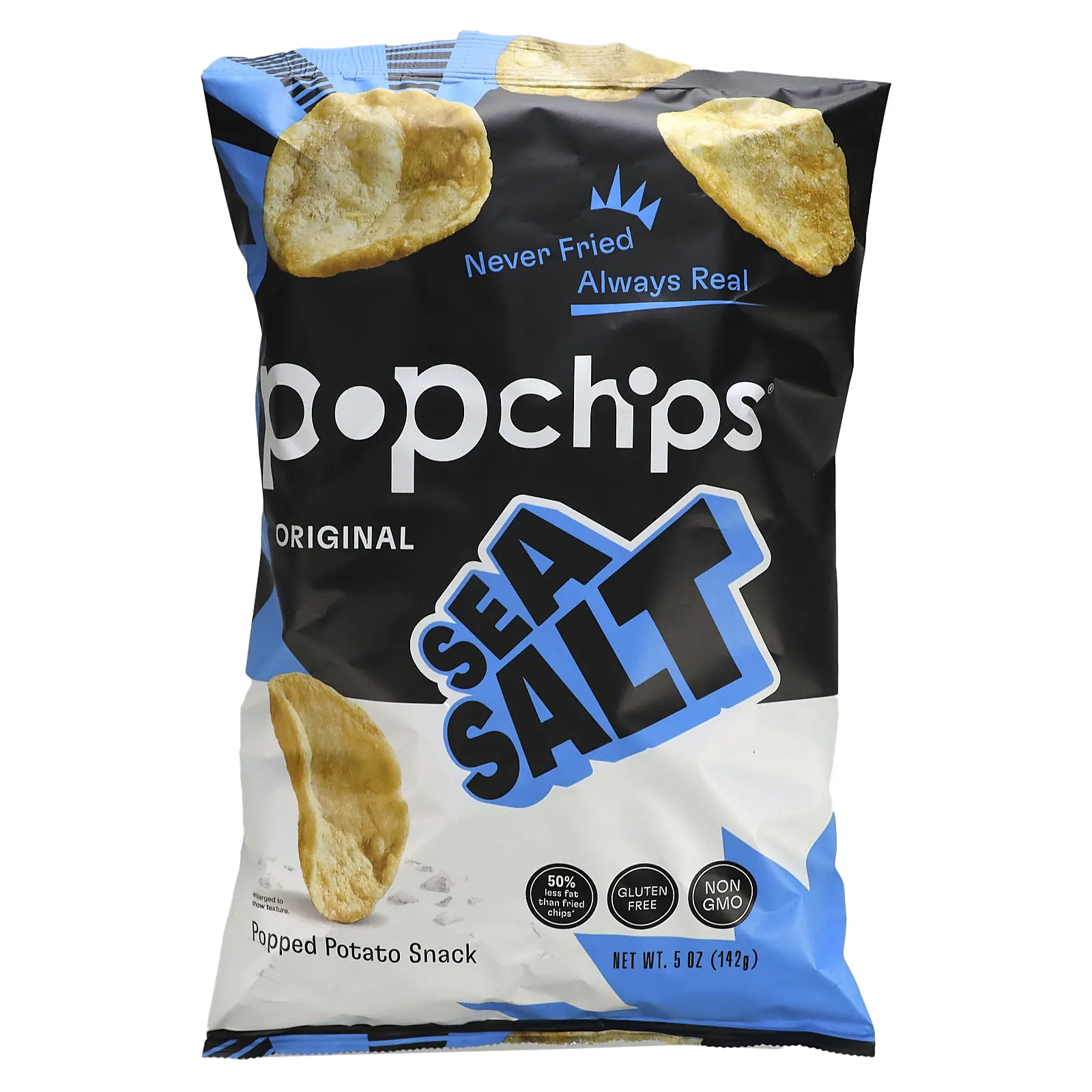 Popchips, оригинальная, морская соль, 142 г (5 унций)