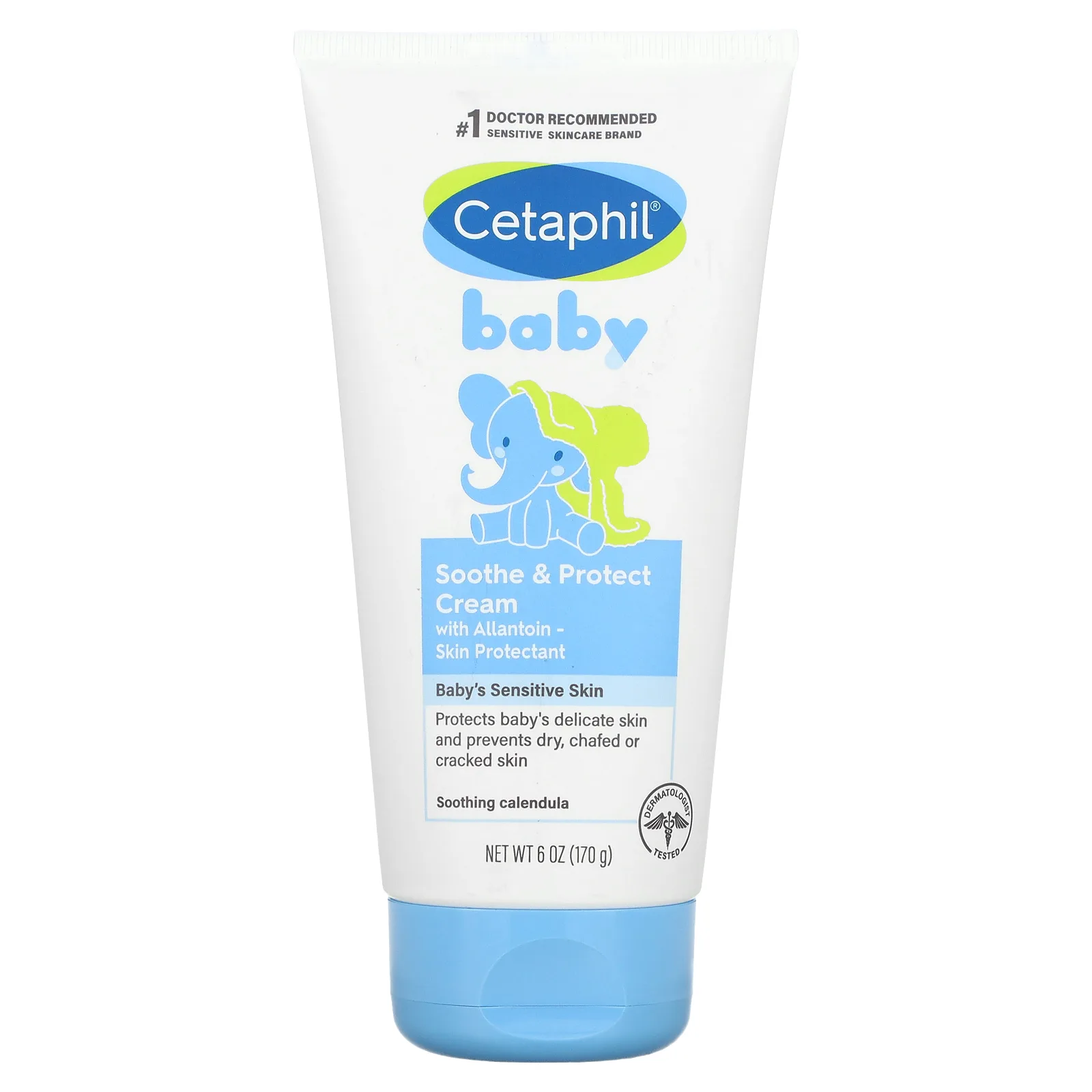 Cetaphil, Детский, успокаивающий и защитный крем с органической календулой, 170 г (6 унций)