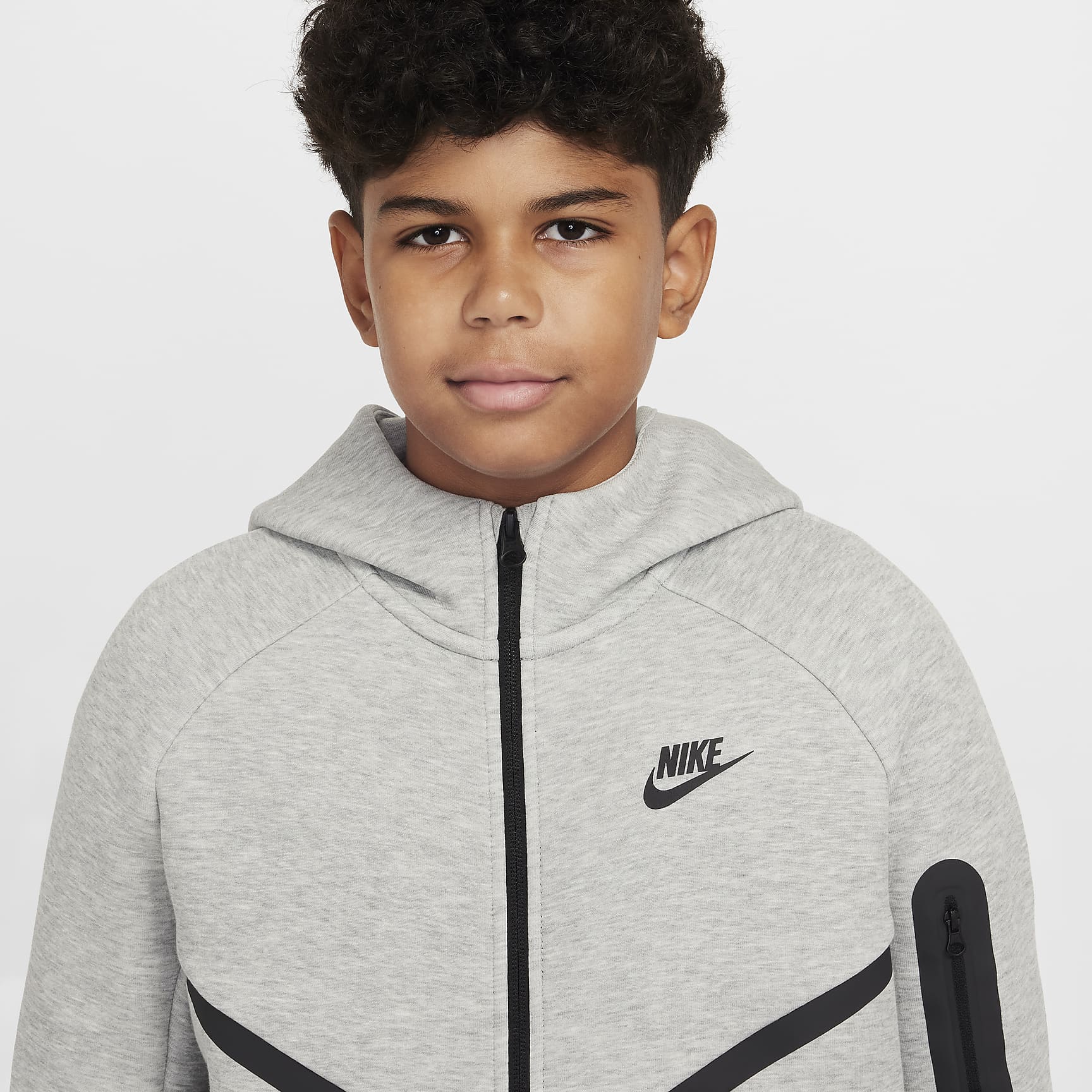 Nike Sportswear Tech Fleece Big Kids' Full-Zip Hoodie (Extended Size)