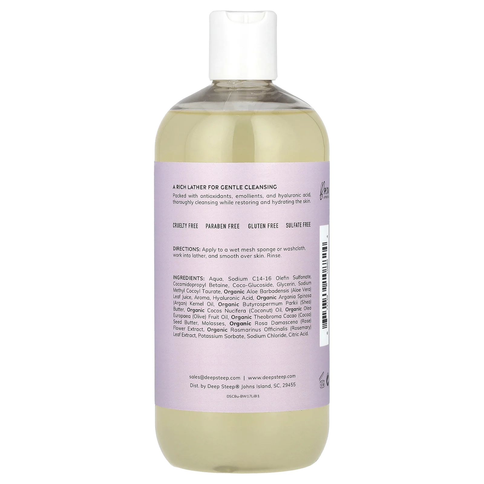 Deep Steep, Гель для душа, цветы сирени, 503 мл (17 жидк. Унций)