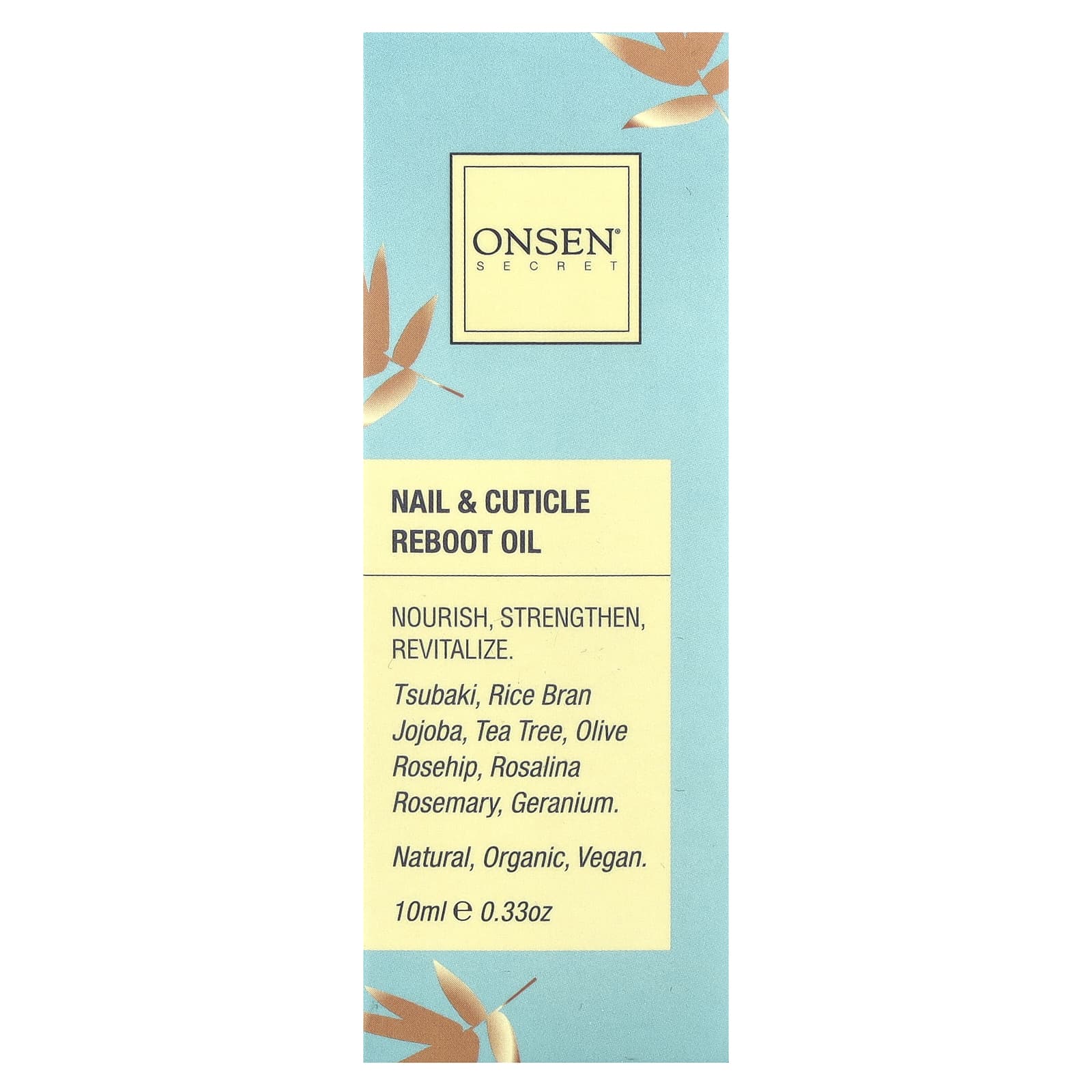 Onsen Secret, Масло для восстановления ногтей и кутикулы, 10 мл (0,33 унции)