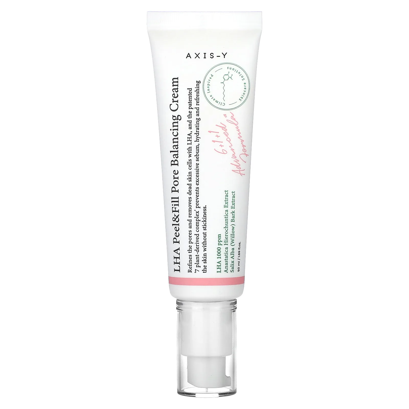 Axis-Y, LHA Peel & Fill Pore Balancing Cream, 50 мл (1,69 жидк. Унции)
