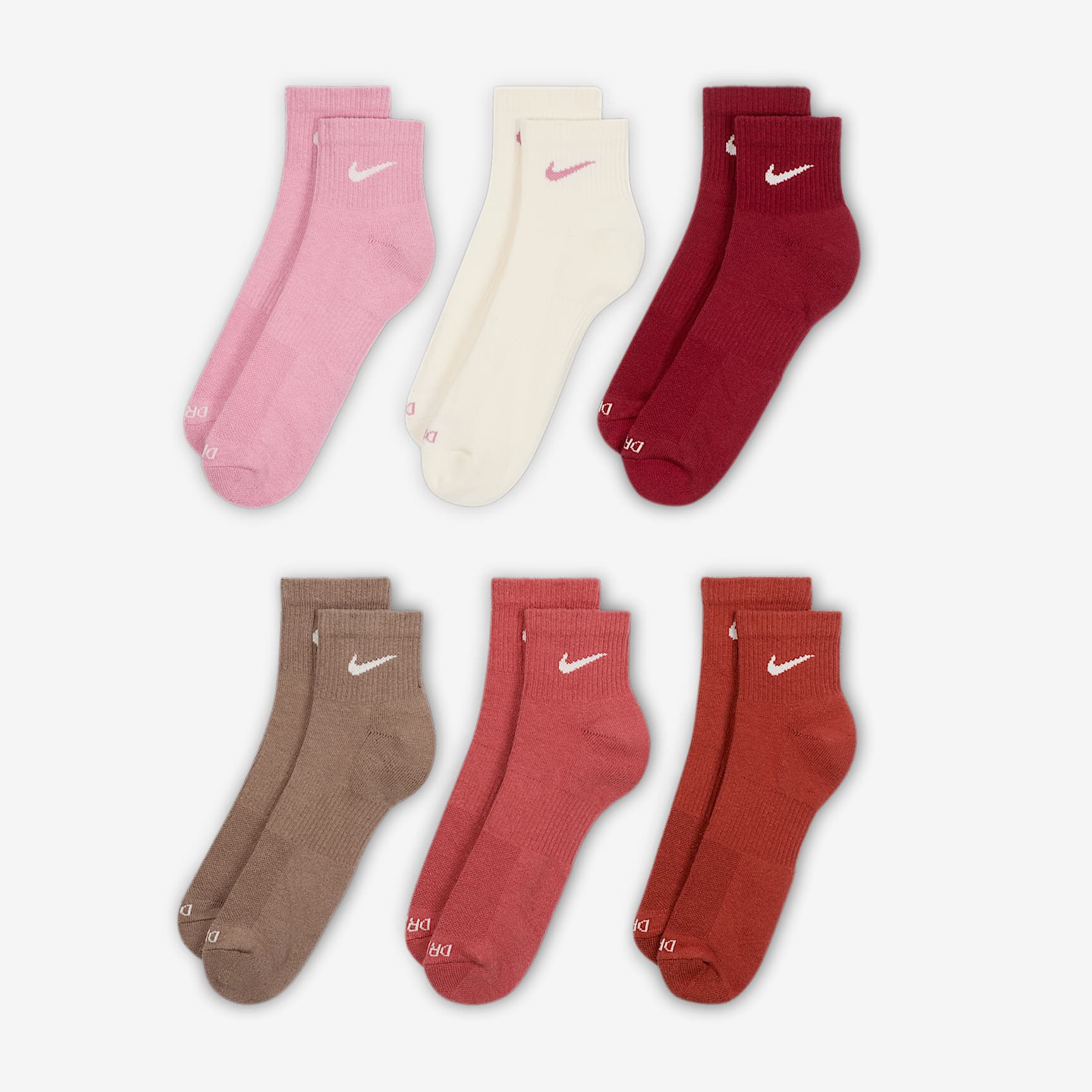 Nike Everyday Plus Cushioned Training Ankle Socks (6 Pairs)