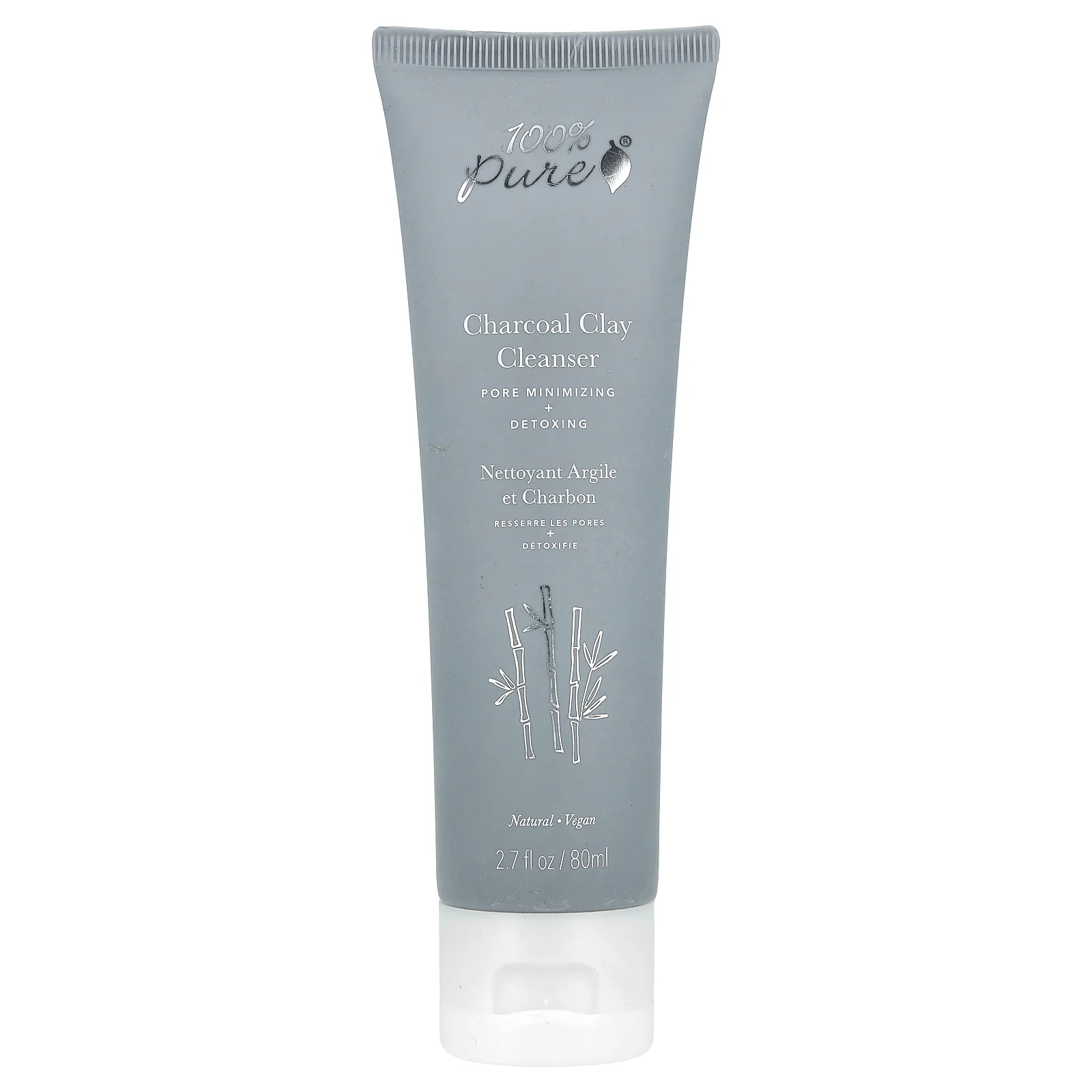 100% Pure, Очищающее средство с древесным углем, 80 мл (2,7 жидк. Унции)