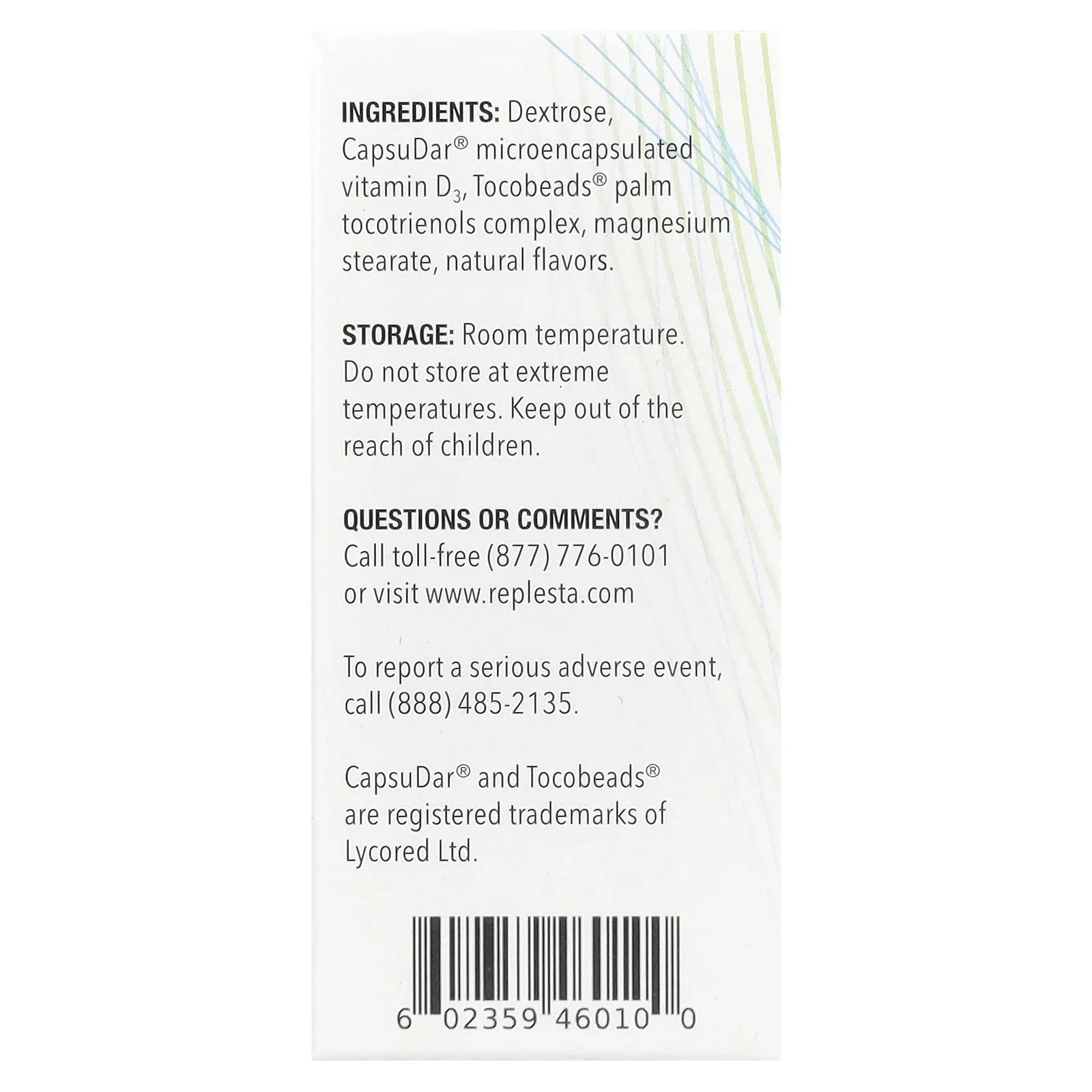 Replesta, Витамин D3, холекальциферол, с натуральным апельсином, 50 000 МЕ, 4 жевательных пластинки