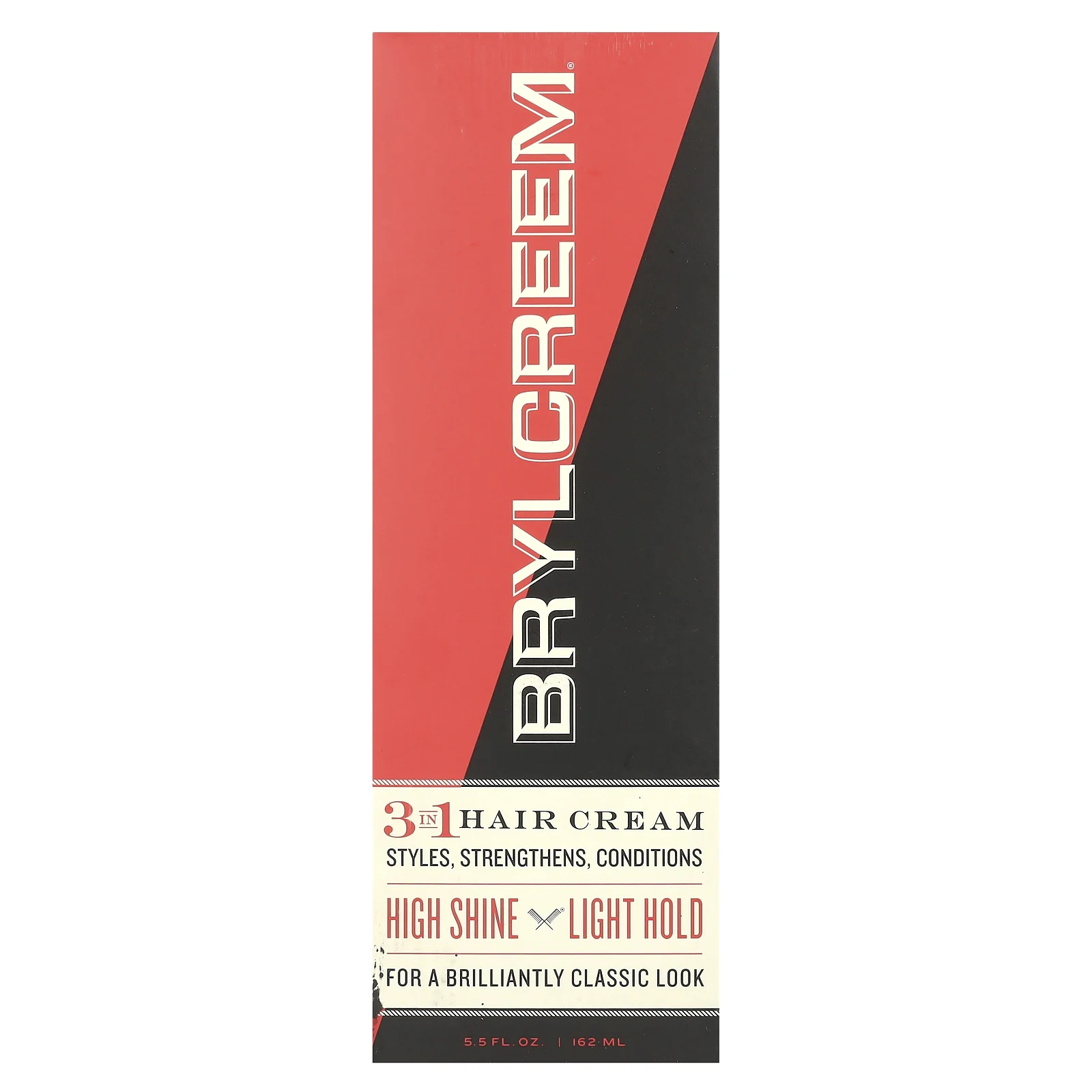 Brylcreem, Крем для волос 3 в 1, для яркого блеска, легкая фиксация, 162 мл (5,5 жидк. Унции)