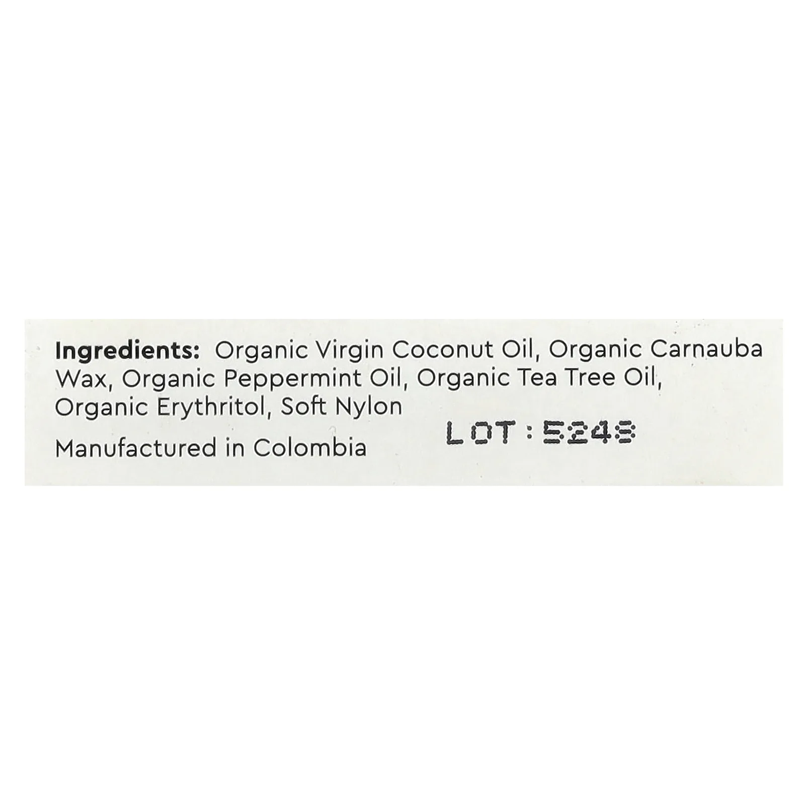 RADIUS, органическая зубная нить, аромат мяты, 50 м (55 ярдов)