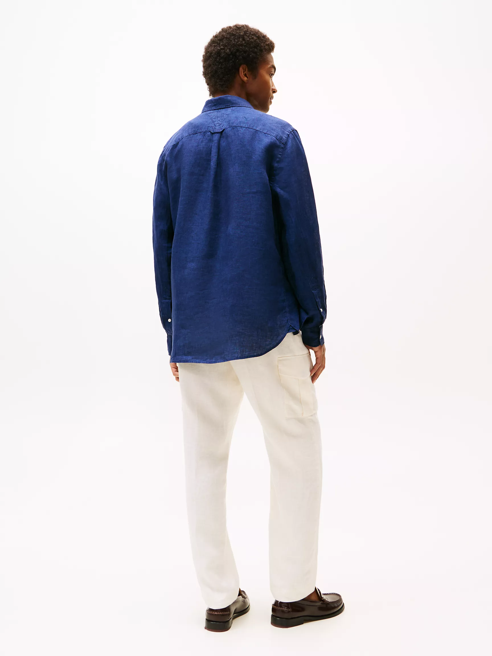 Мужская рубашка Tommy Hilfiger, Стандартная рубашка из окрашенного льна