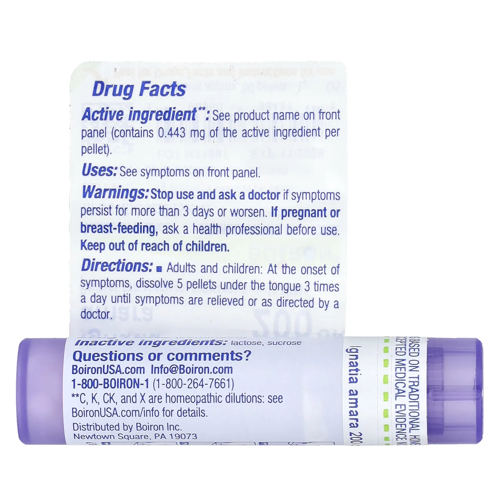 Boiron, Игнация амара, 200CK, прибл. 80 гранул