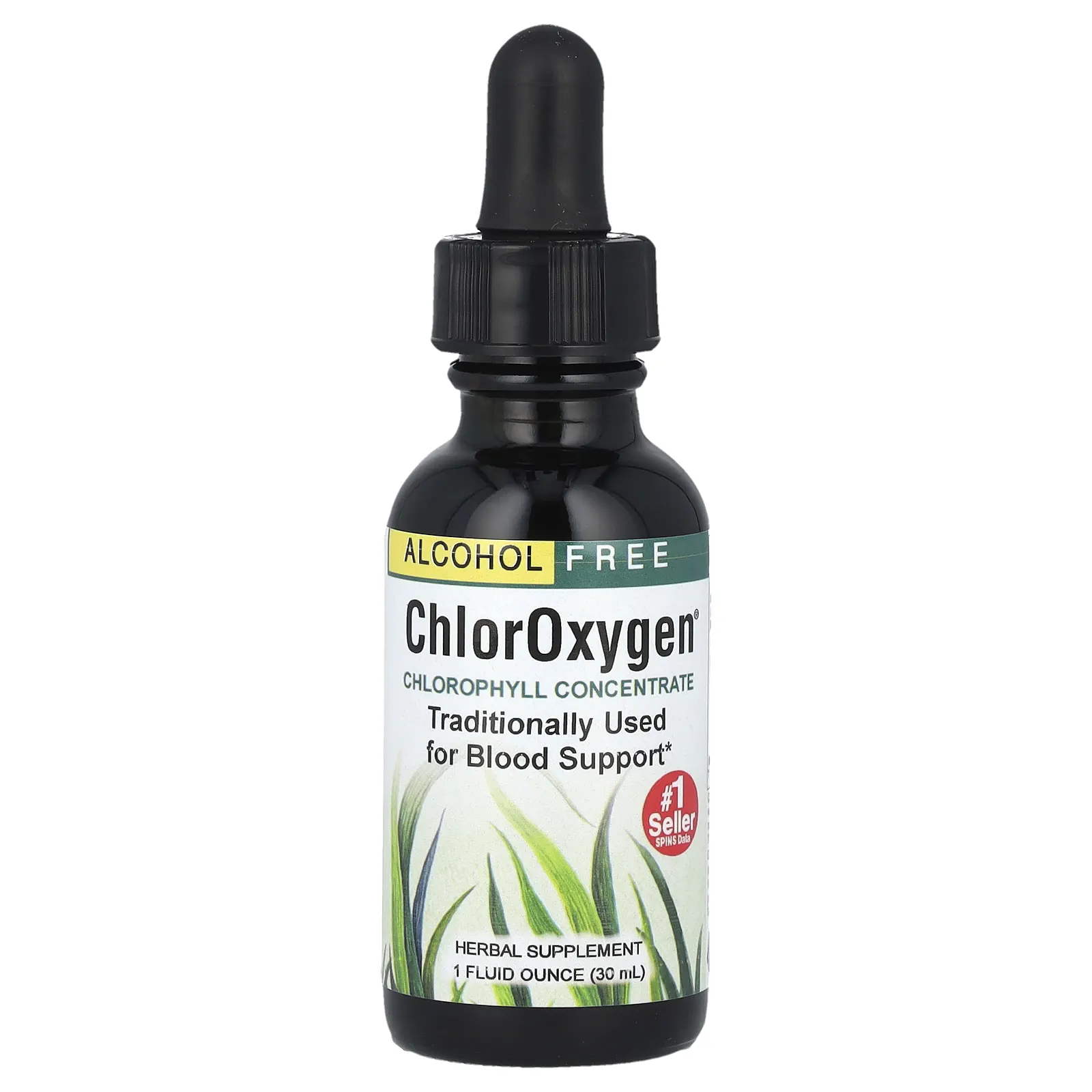 Herbs Etc., ChlorOxygen, концентрат хлорофилла, без спирта, 30 мл (1 жидк. унция)