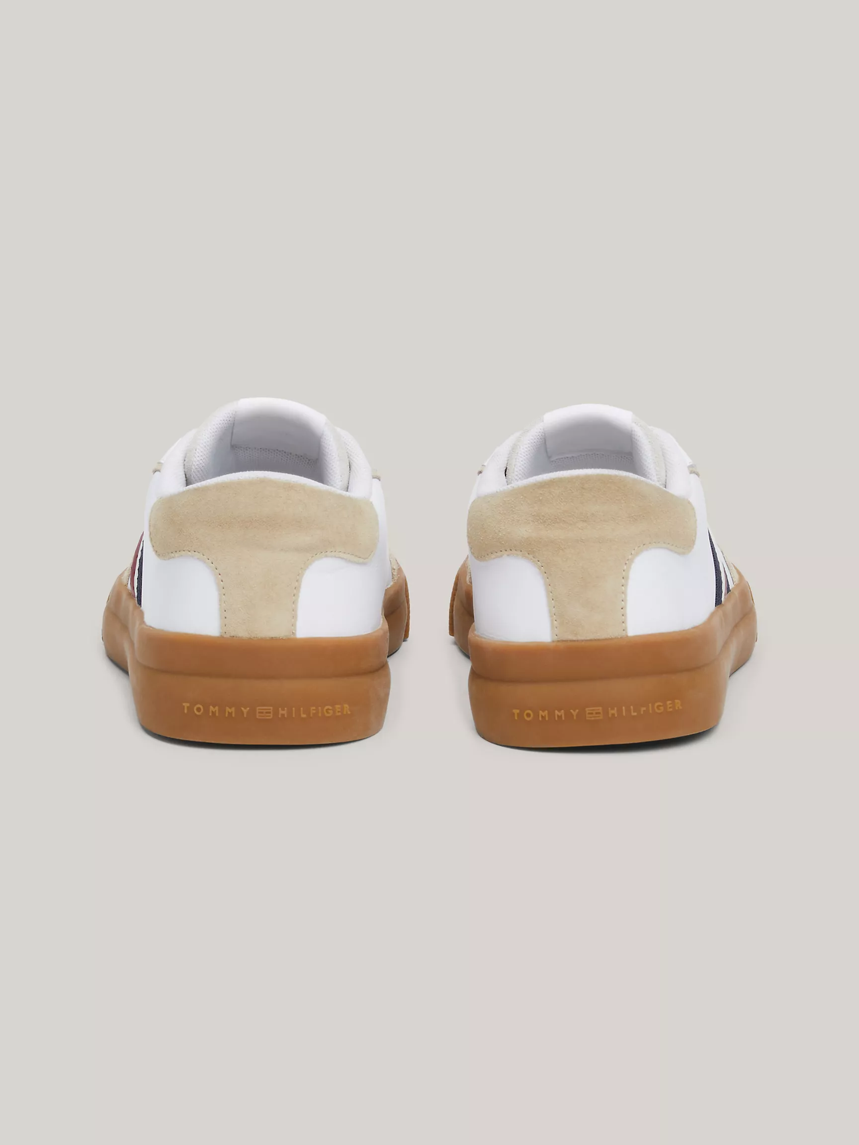 Мужские кроссовки Tommy Hilfiger, Кожаные кеды с фирменными полосками