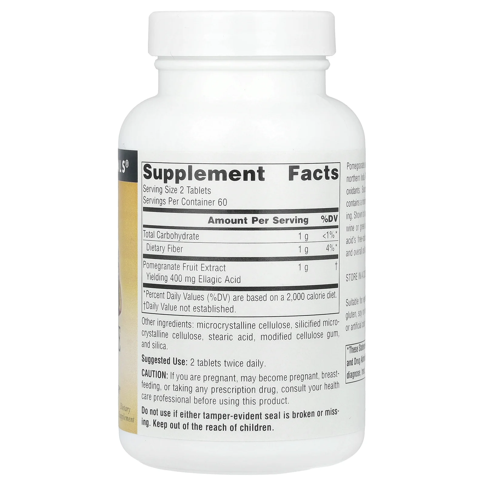 Source Naturals, Экстракт граната, 1000 мг, 120 таблеток (500 мг на таблетку)