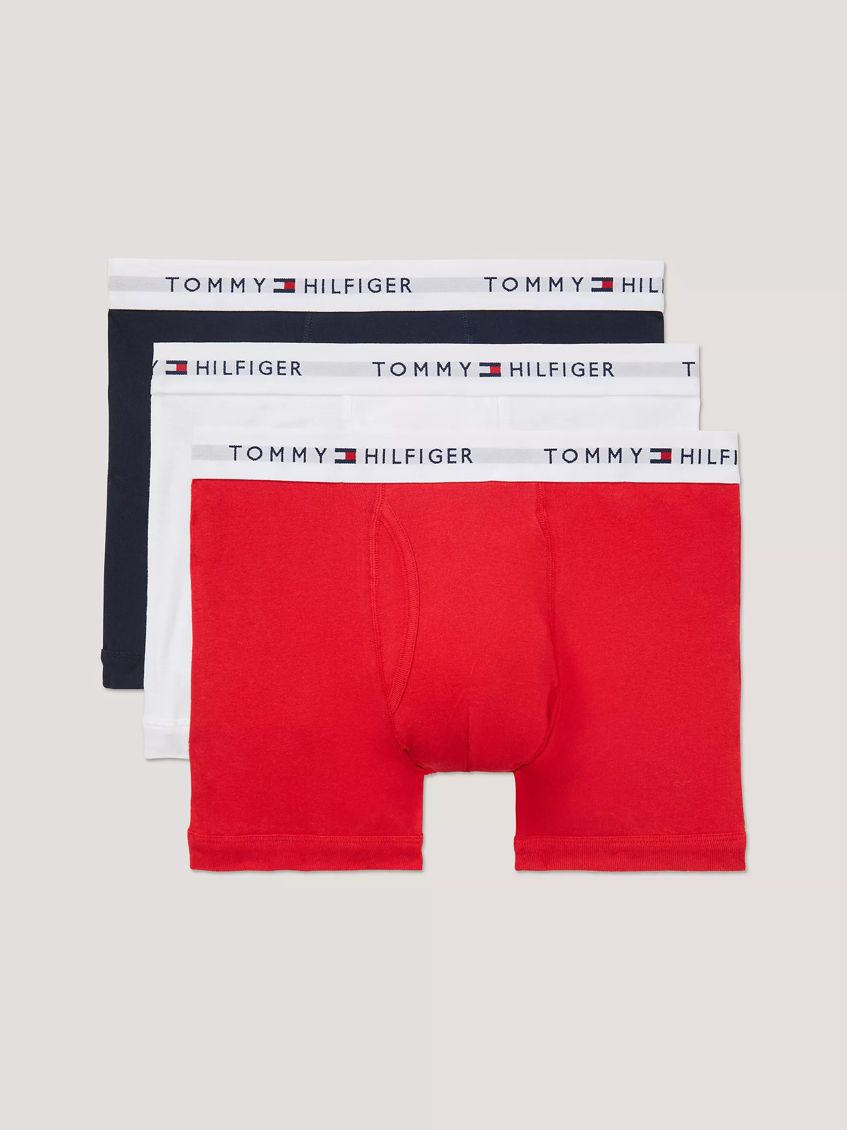 Мужское нижнее белье Tommy Hilfiger, Классические хлопковые трусы-боксёры (набор 3 шт.)