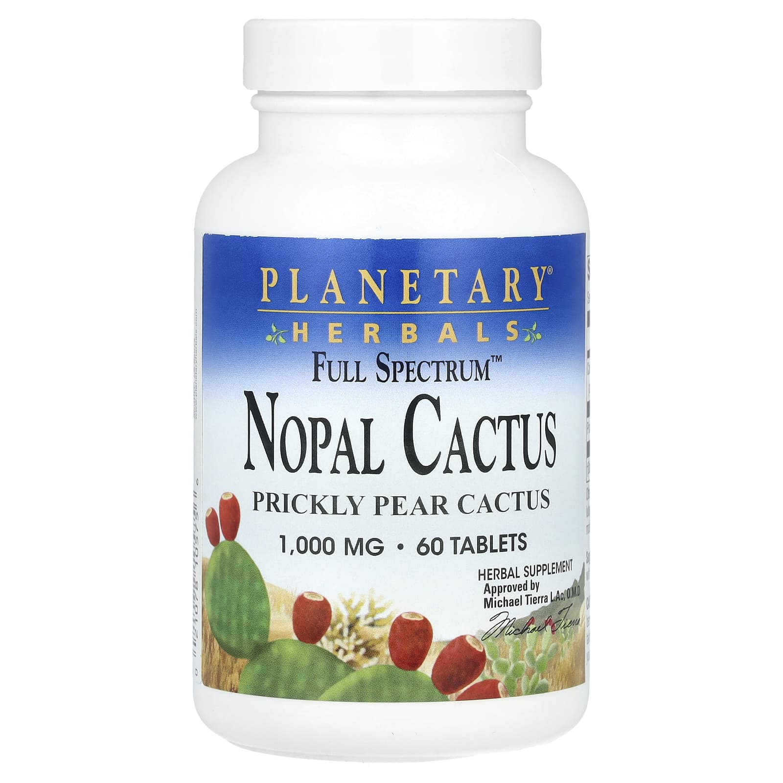 Planetary Herbals, Full Spectrum Nopal Cactus, 1000 мг, 60 таблеток