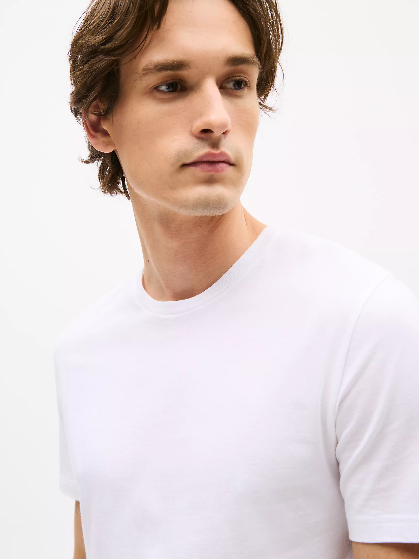 Мужское нижнее белье Tommy Hilfiger, Классические хлопковые футболки с круглым вырезом (набор 3 шт.)