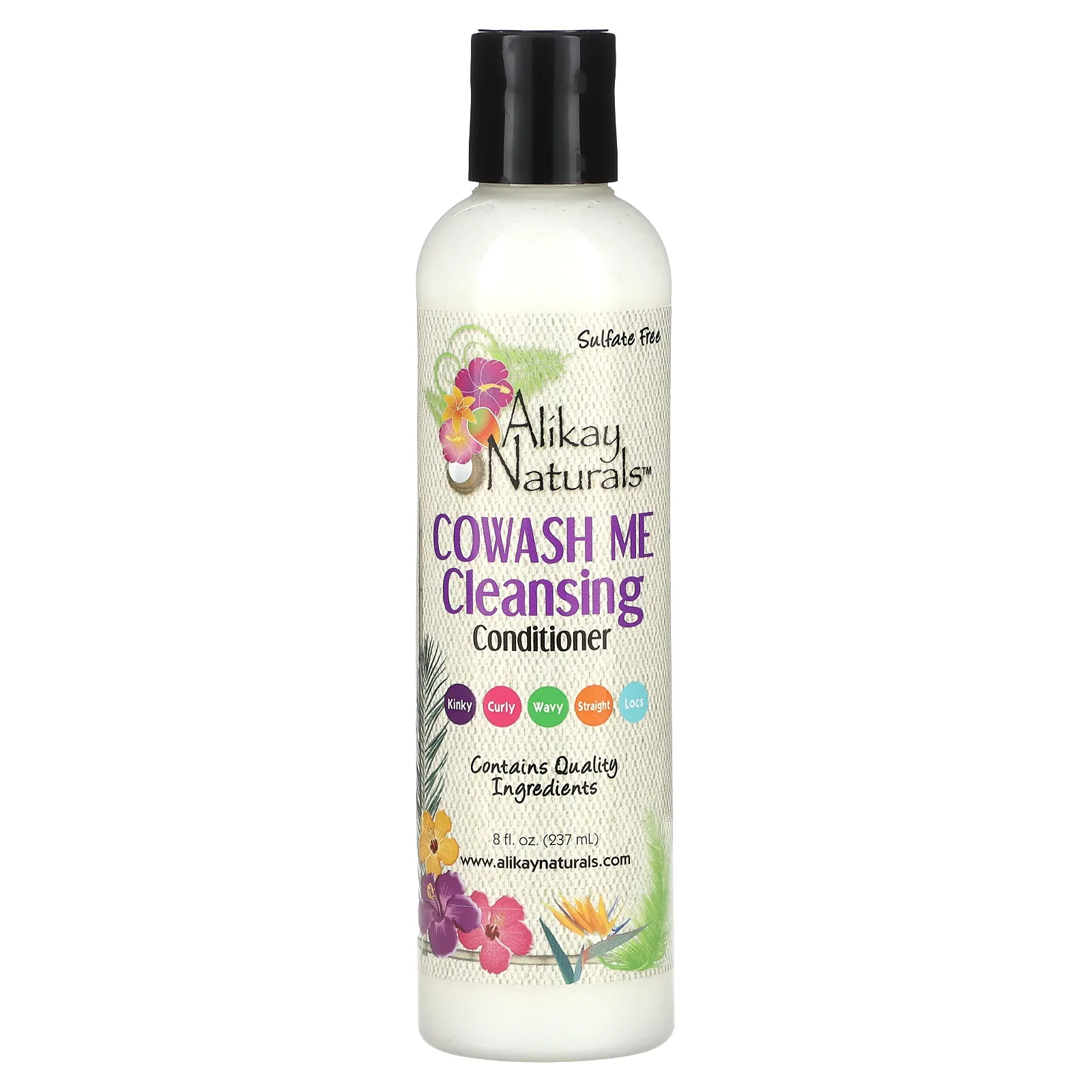 Alikay Naturals, Cowash Me, очищающий кондиционер, 237 мл (8 жидк. Унций)