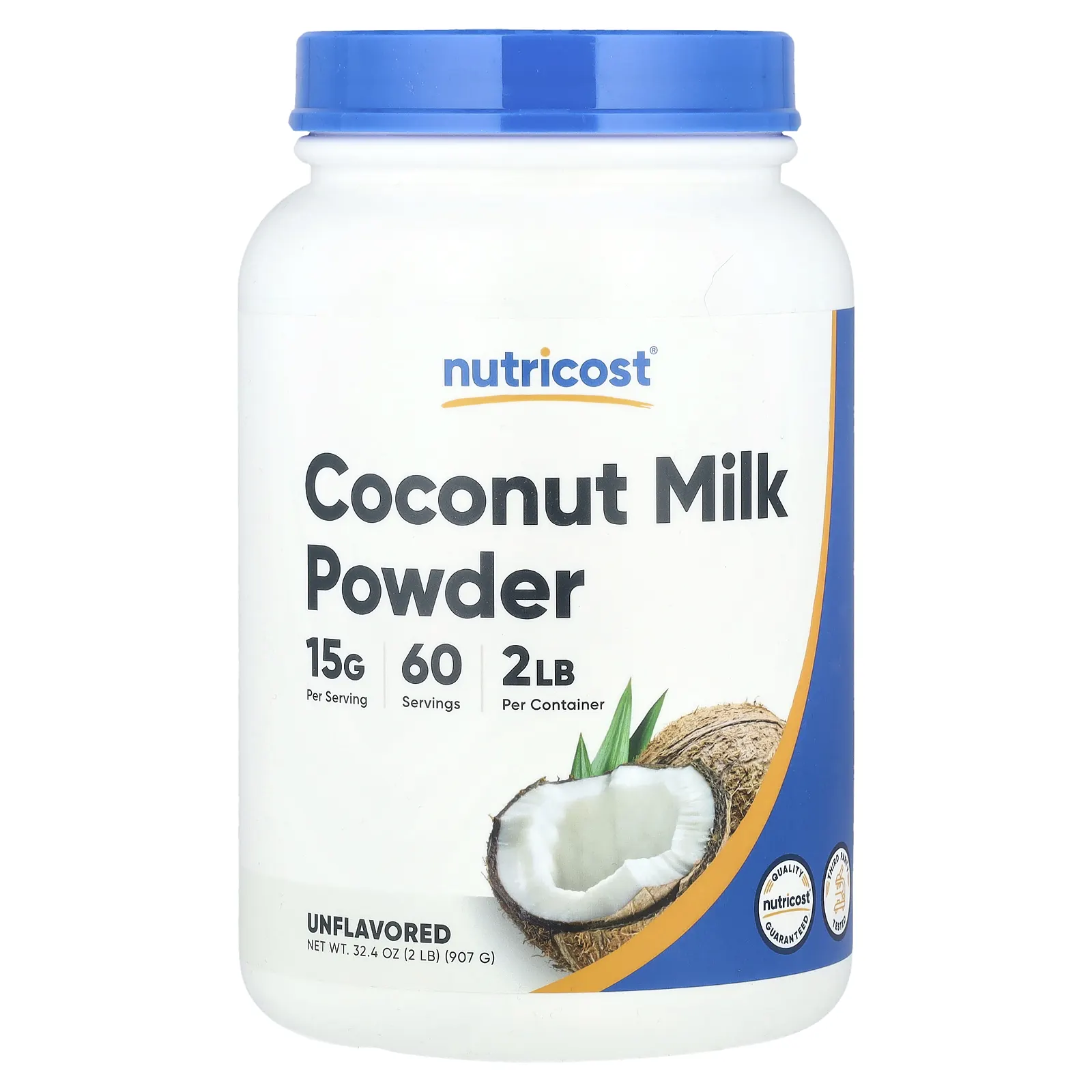 Nutricost, Сухое кокосовое молоко, без добавок, 907 г (32,4 унции)