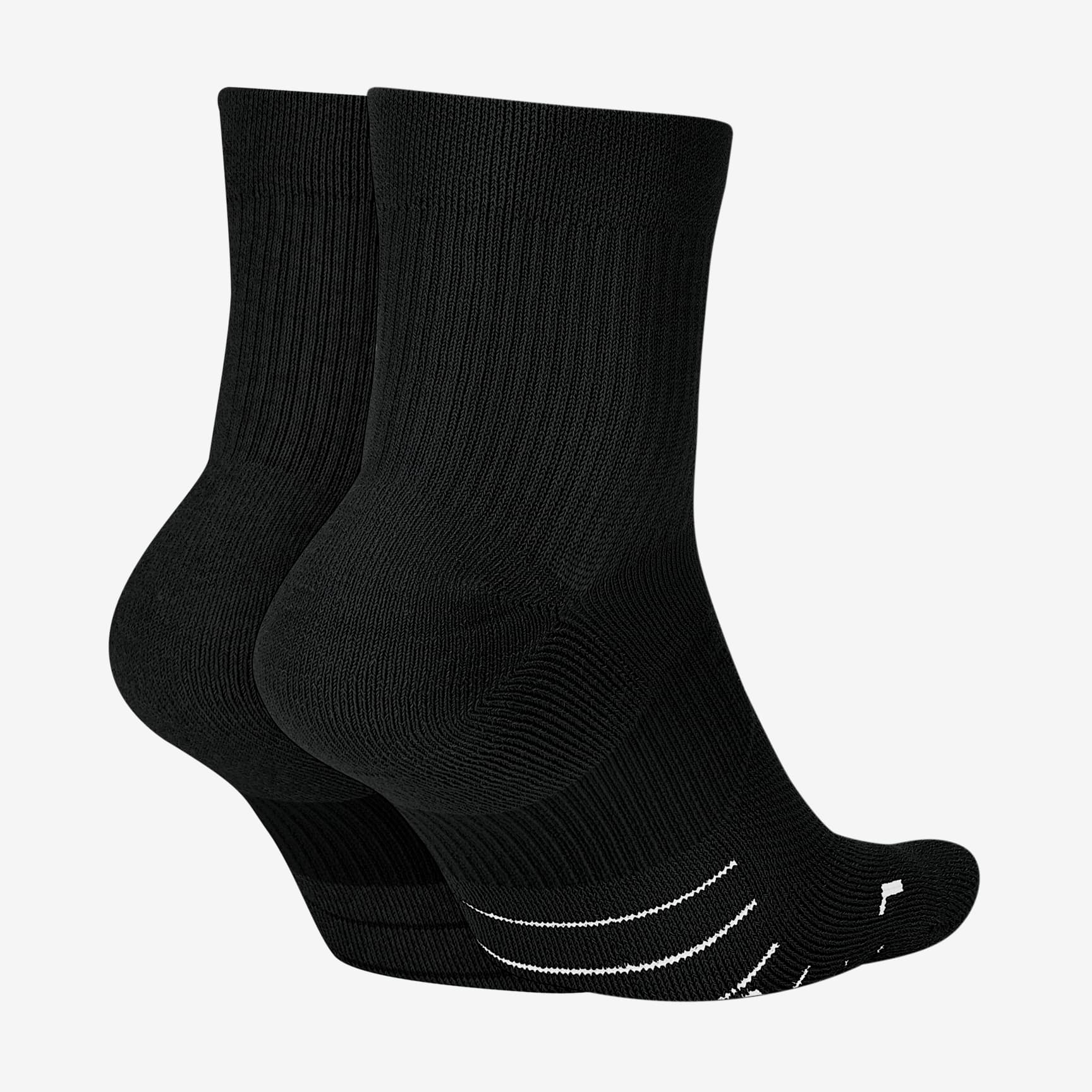 Nike Multiplier Running Ankle Socks (2 Pair)