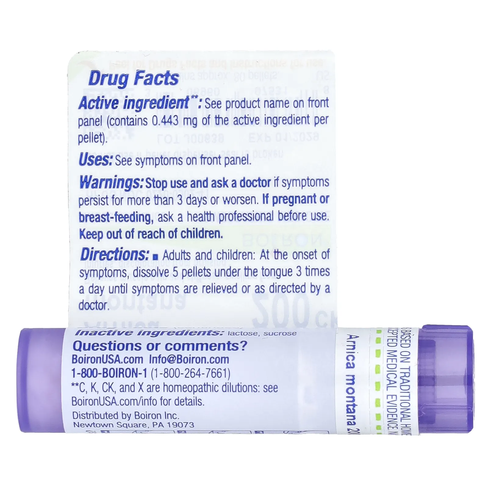 Boiron, арника горная, 200CK, около 80 гранул