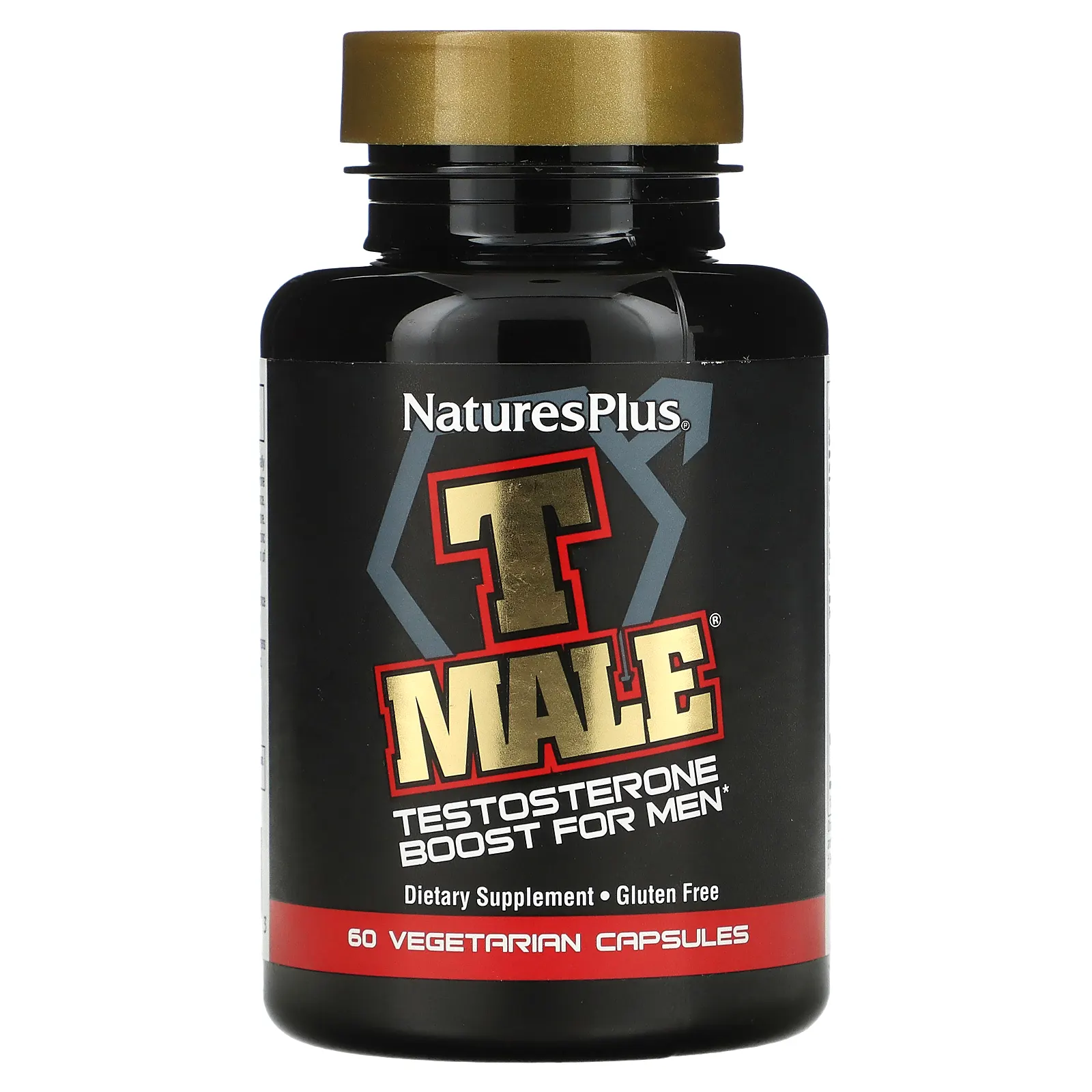 NaturesPlus, T Male, добавка с тестостероном для мужчин, 60 растительных капсул