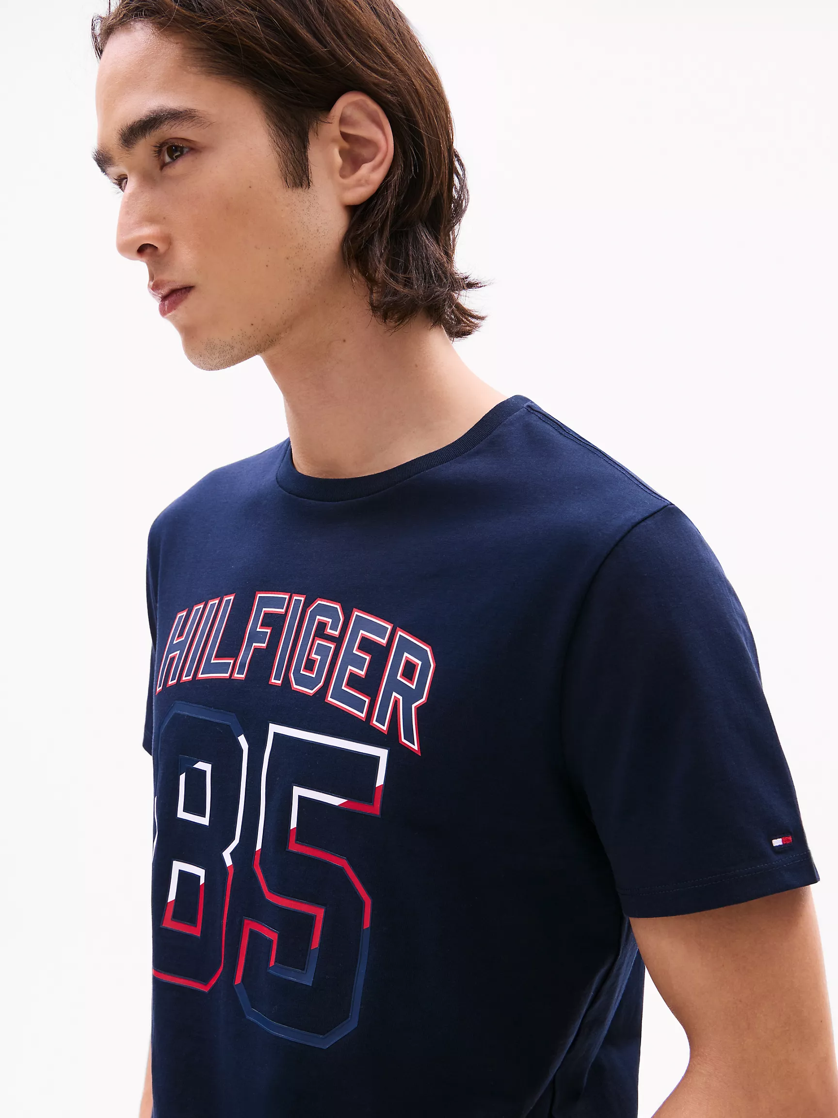 Мужская футболка Tommy Hilfiger, Футболка с логотипом Hilfiger 85