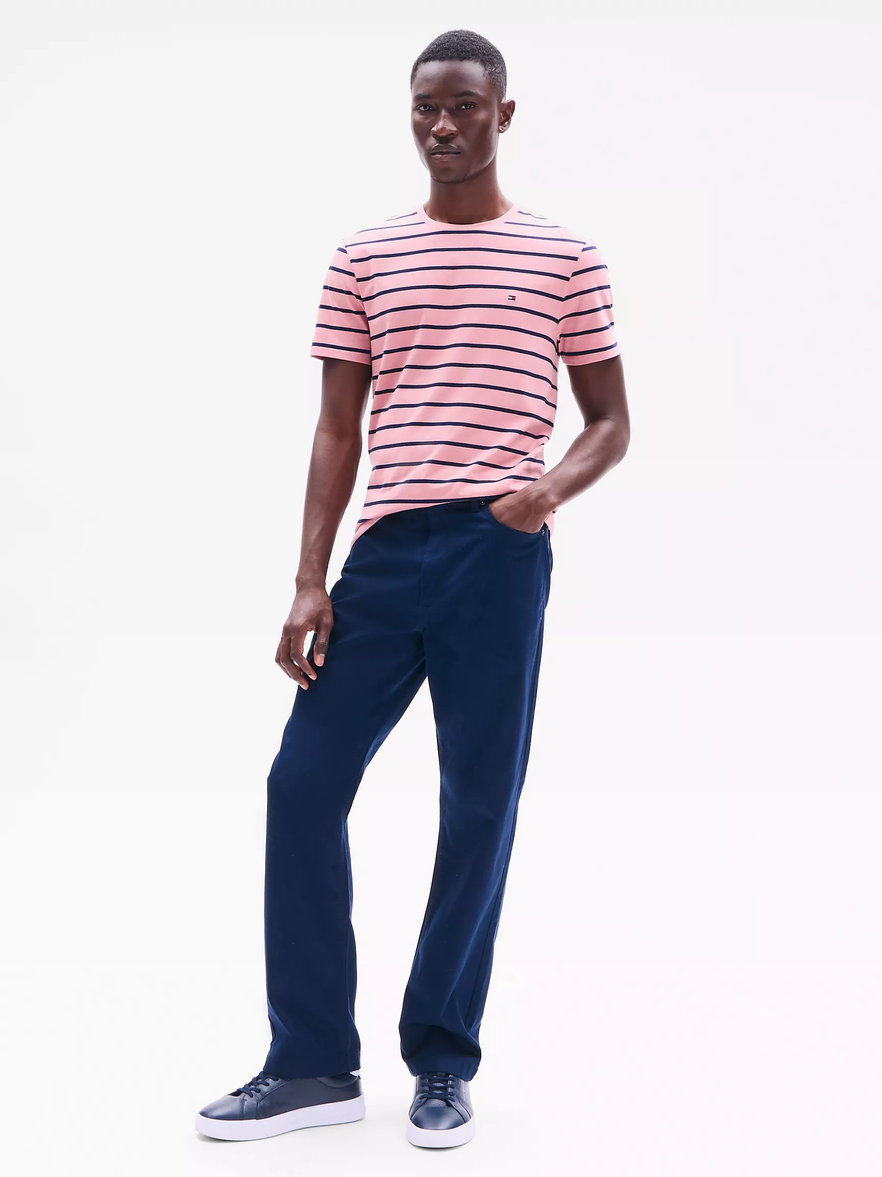 Мужская футболка Tommy Hilfiger, Эластичная футболка премиального качества сверхприталенного кроя