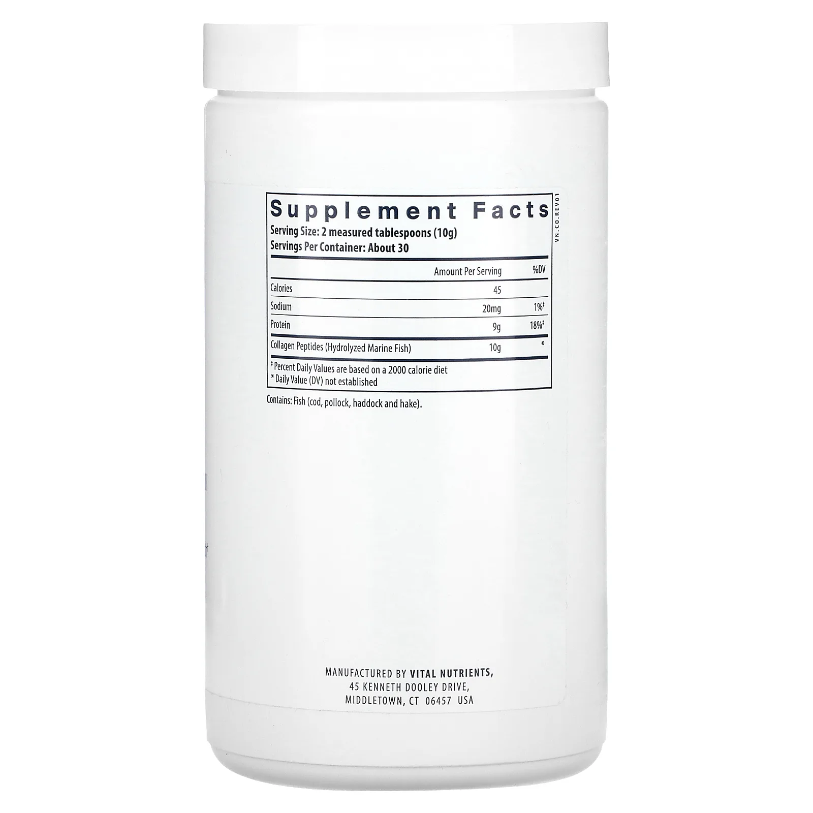 Vital Nutrients, морской коллаген дикого улова, тип 1 и 3, 300 г (10,58 унции)