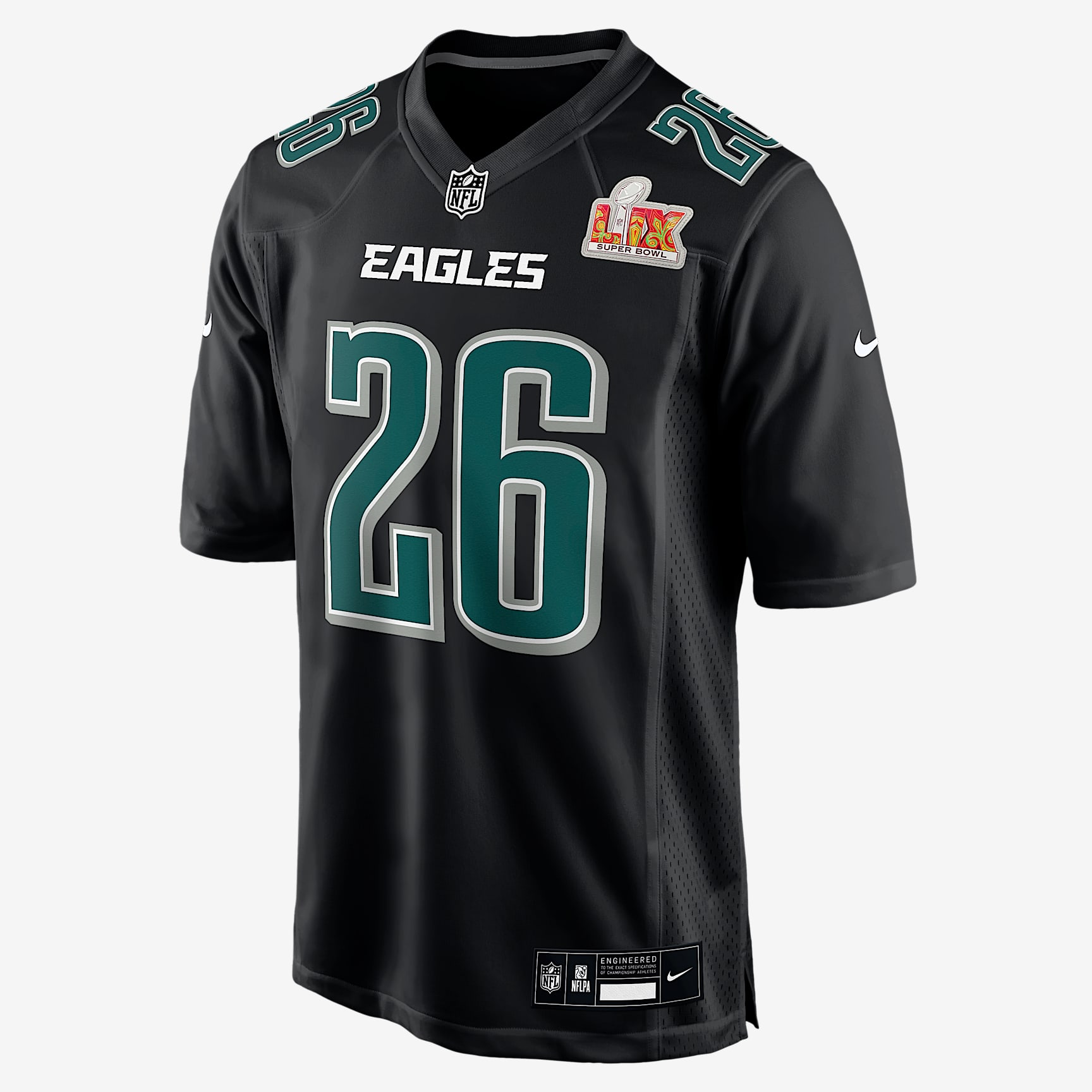 Saquon Barkley Philadelphia Eagles Super Bowl LIX Men's Nike NFL Game Fashion Jersey