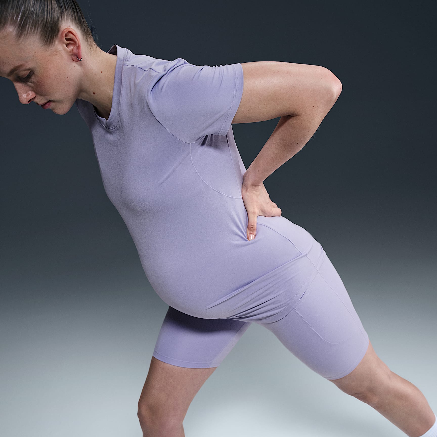 Nike (M) One Women's Dri-FIT Slim-Fit Short-Sleeve Top (Maternity)