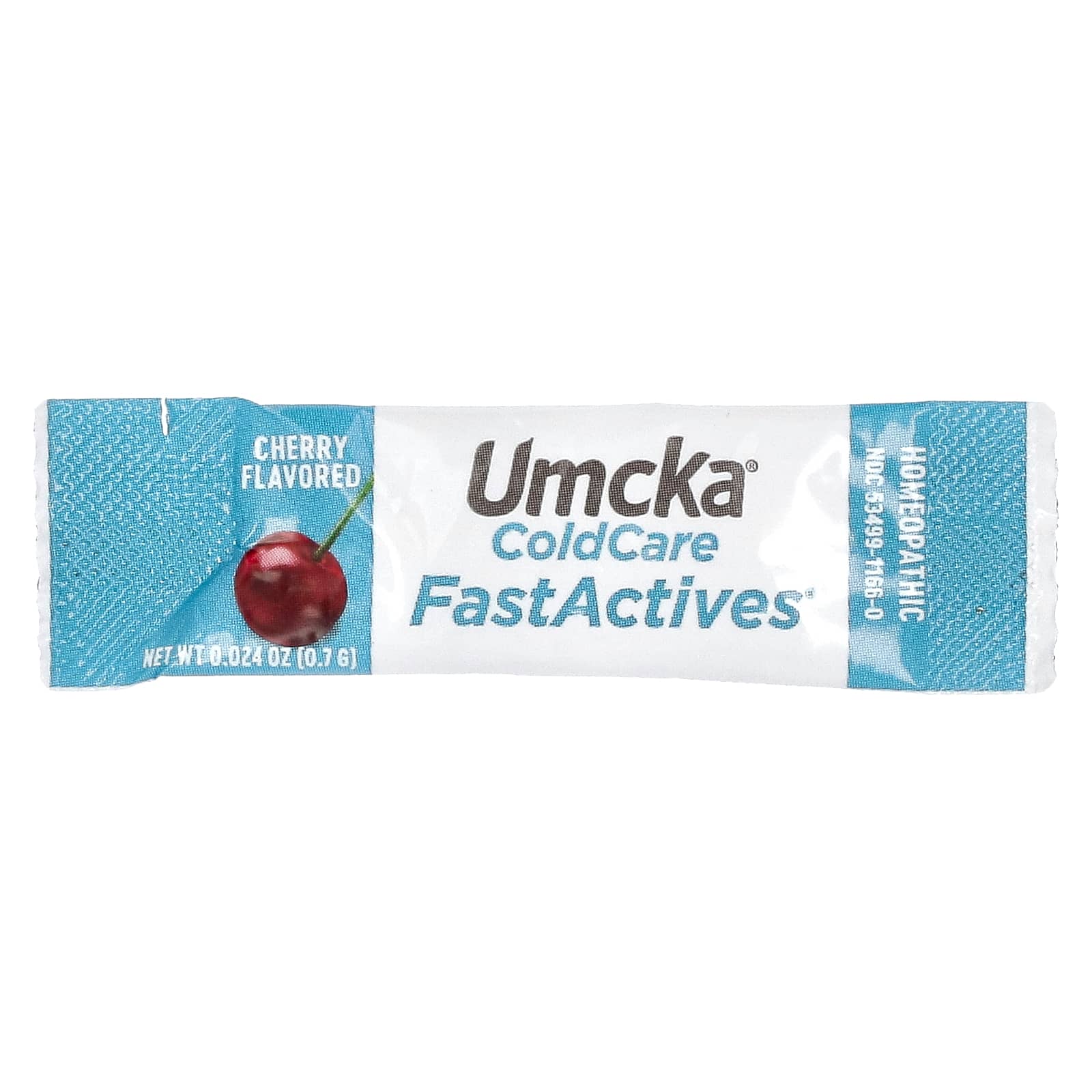 Nature's Way, Umcka, ColdCare Kids, FastActives, для детей от 6 лет, с вишневым вкусом, 10 пакетиков с порошком